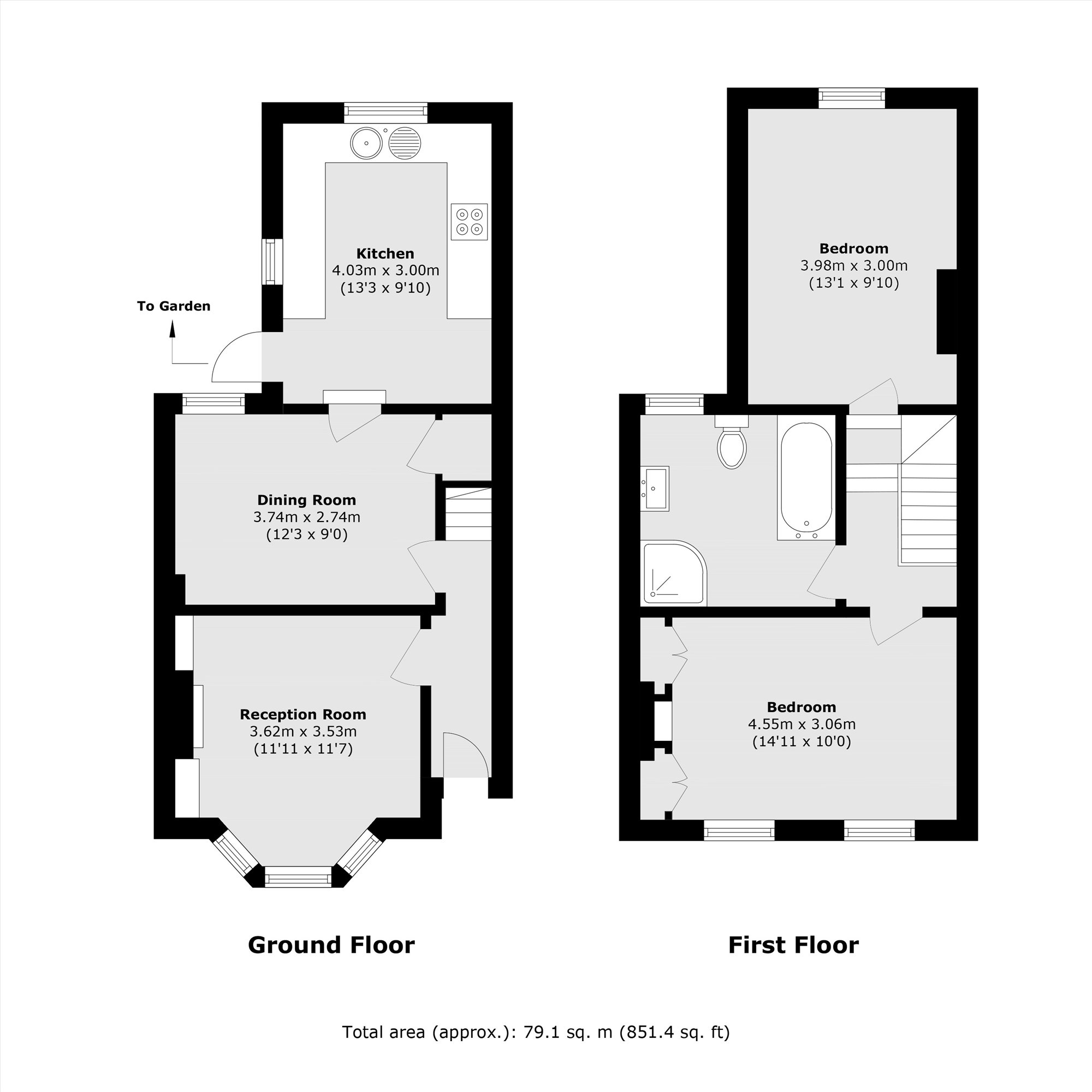 20, Clairville Gardens, London floorplan