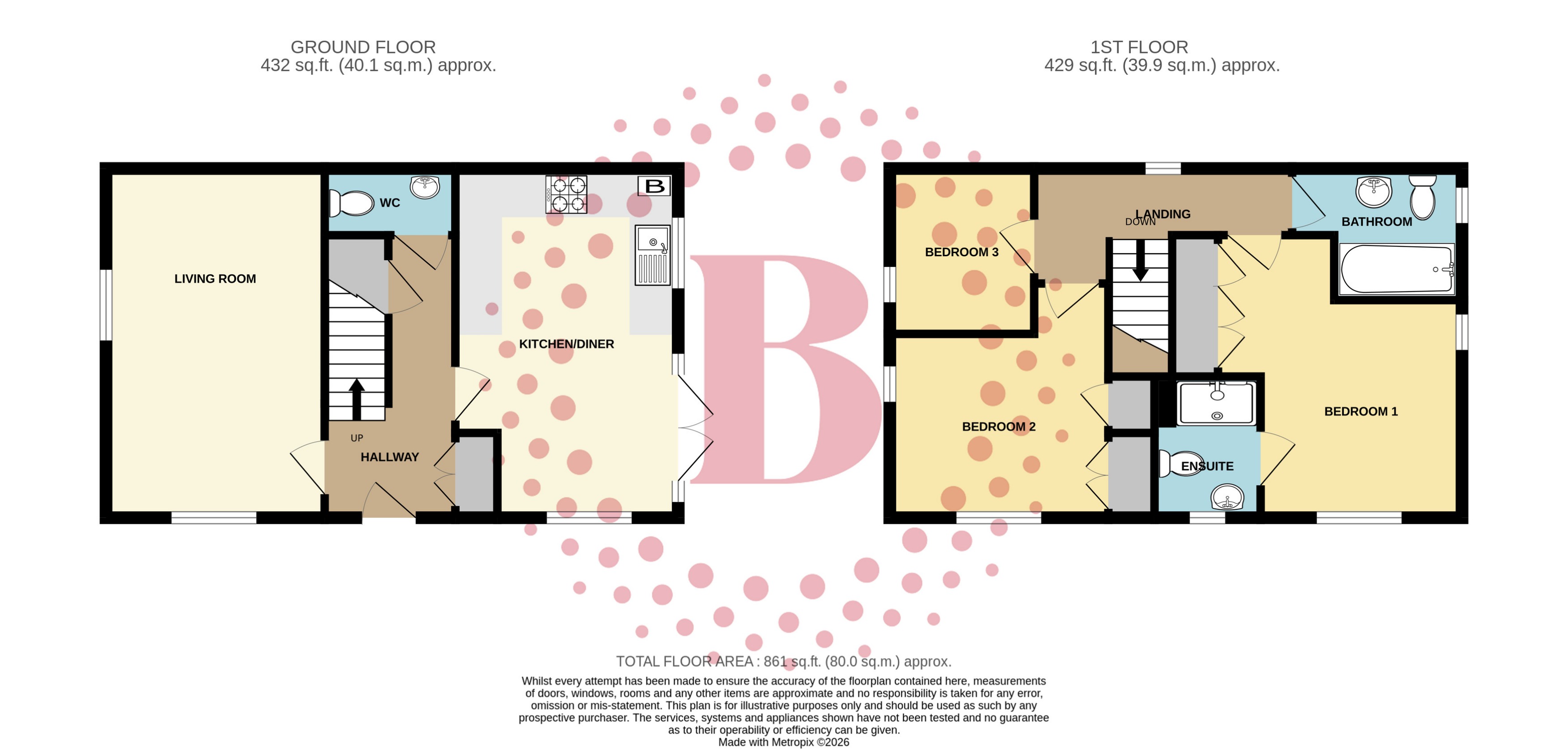 62, Brassey Way, Henlow floorplan