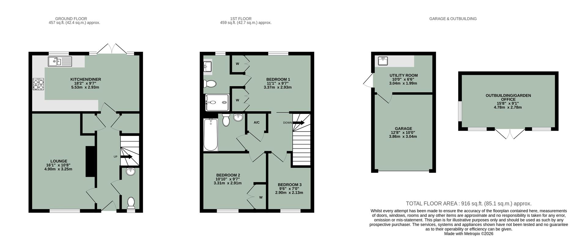 7, Potash Mead, Benson floorplan