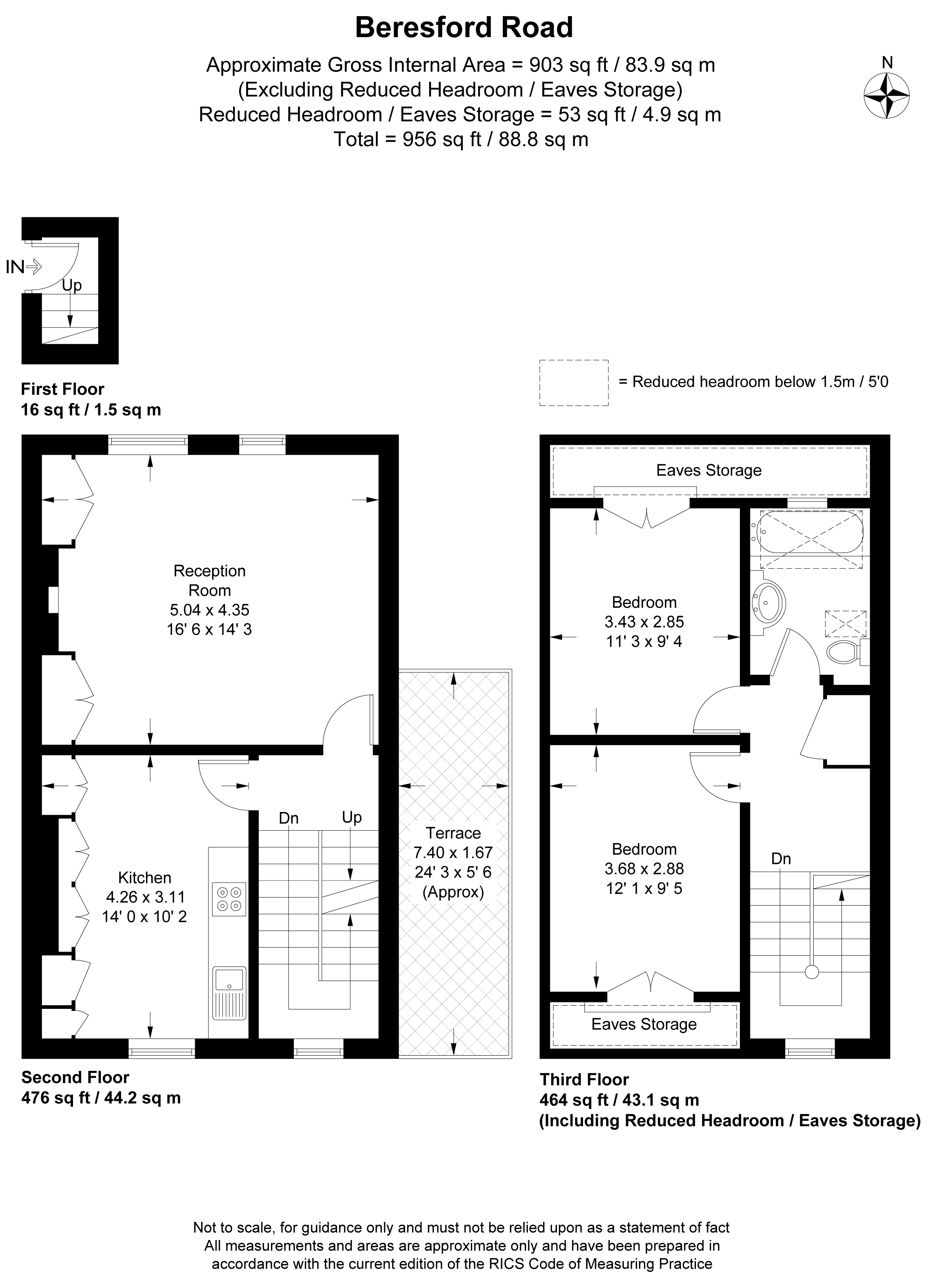 Beresford Road, London N5, 2 bedroom flat for sale 58459615