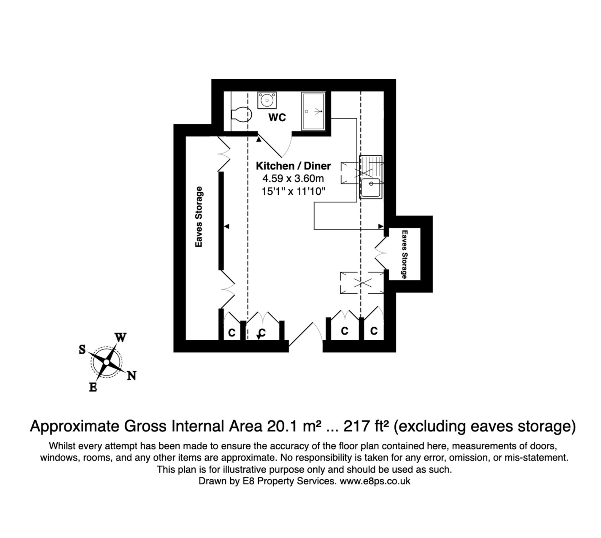The Studio, Willow Barn, Abingdon floorplan