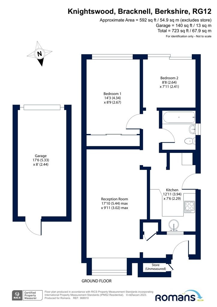 Knightswood, Bracknell, Berkshire RG12, 2 bedroom bungalow for sale