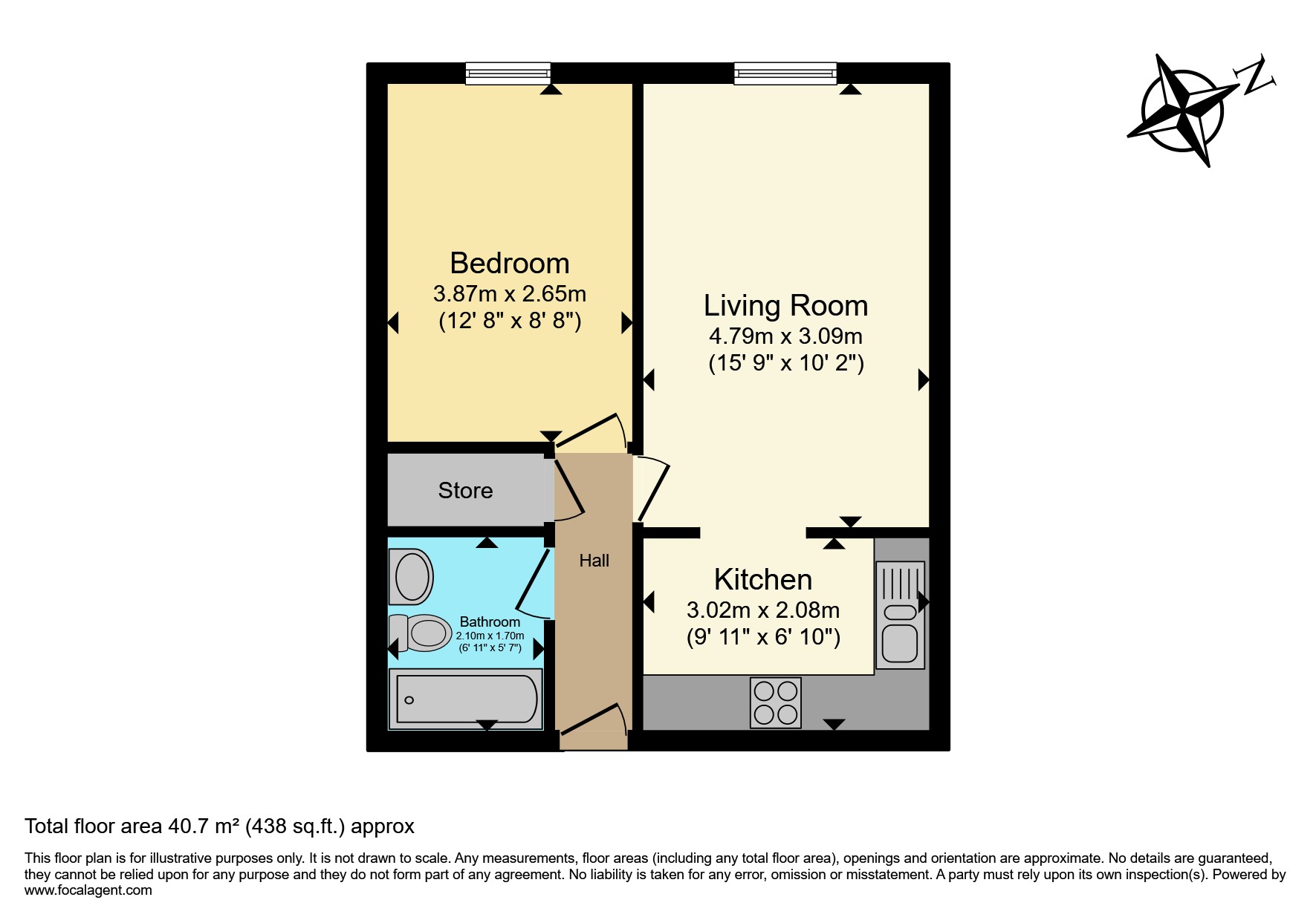 Flat 19, The Beeches, Lampton Road, Hounslow floorplan