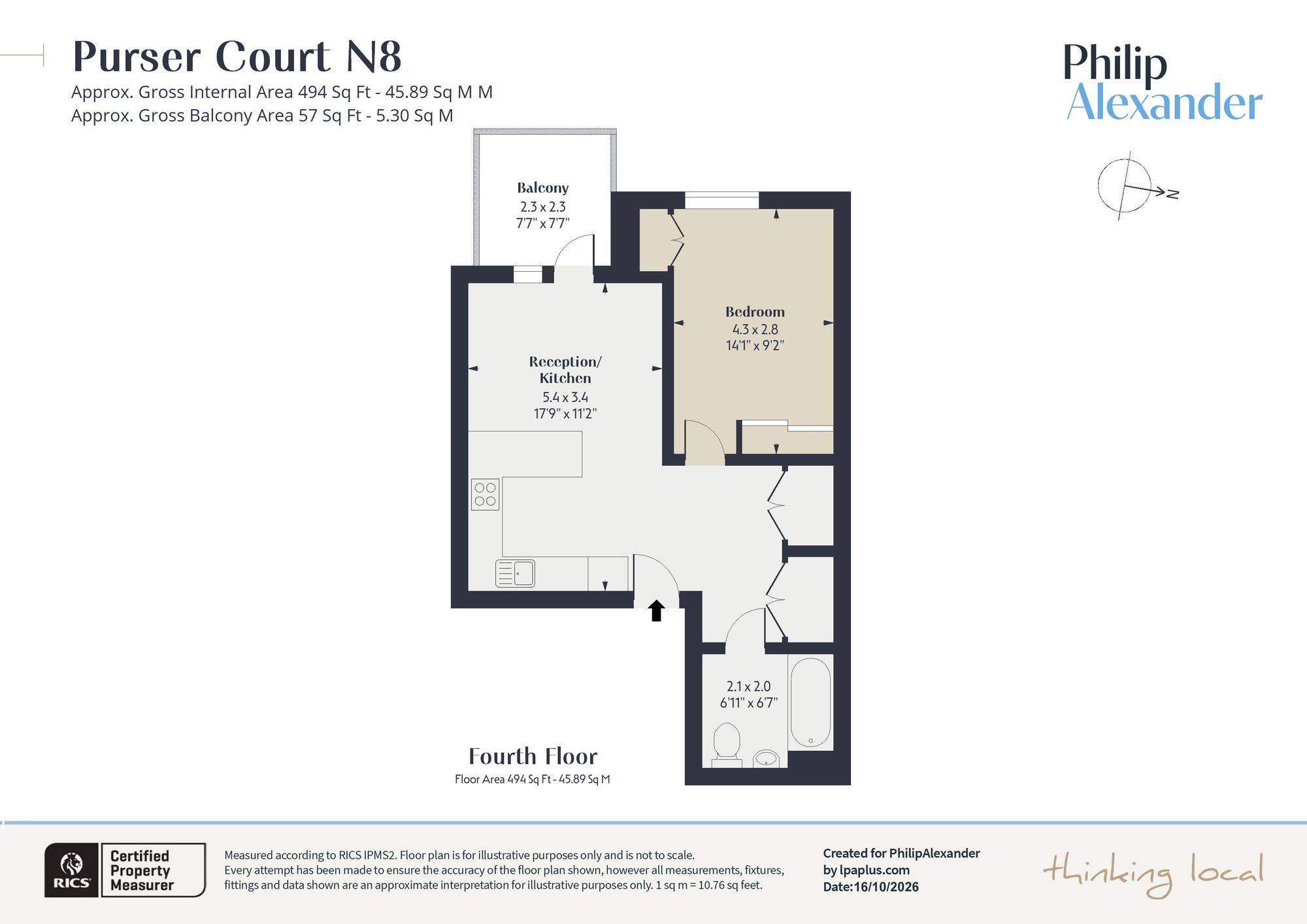 Flat 19, Purser Court High Street, London floorplan