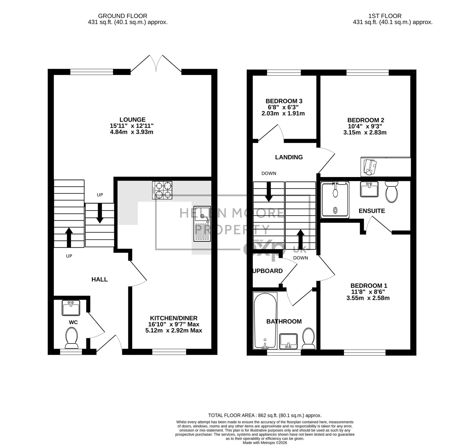 35, Ivy Drive, Plymouth floorplan