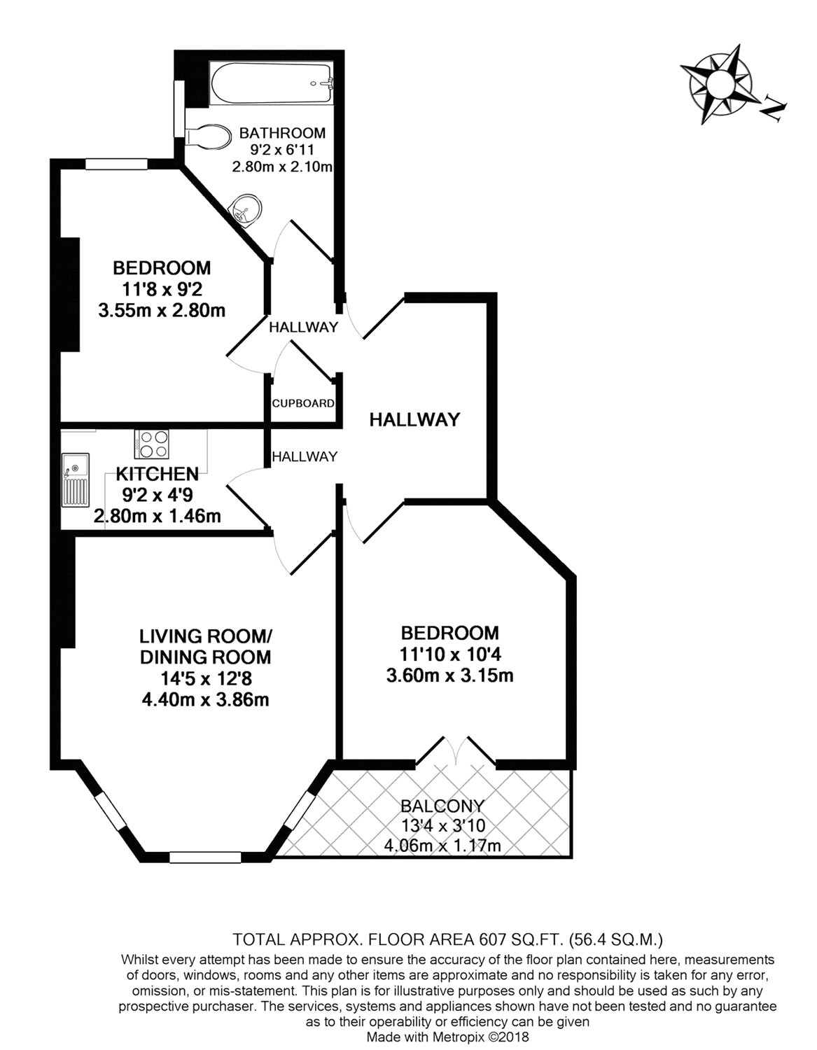 2 Bedrooms Flat to rent in Shoot Up Hill, Cricklewood NW2