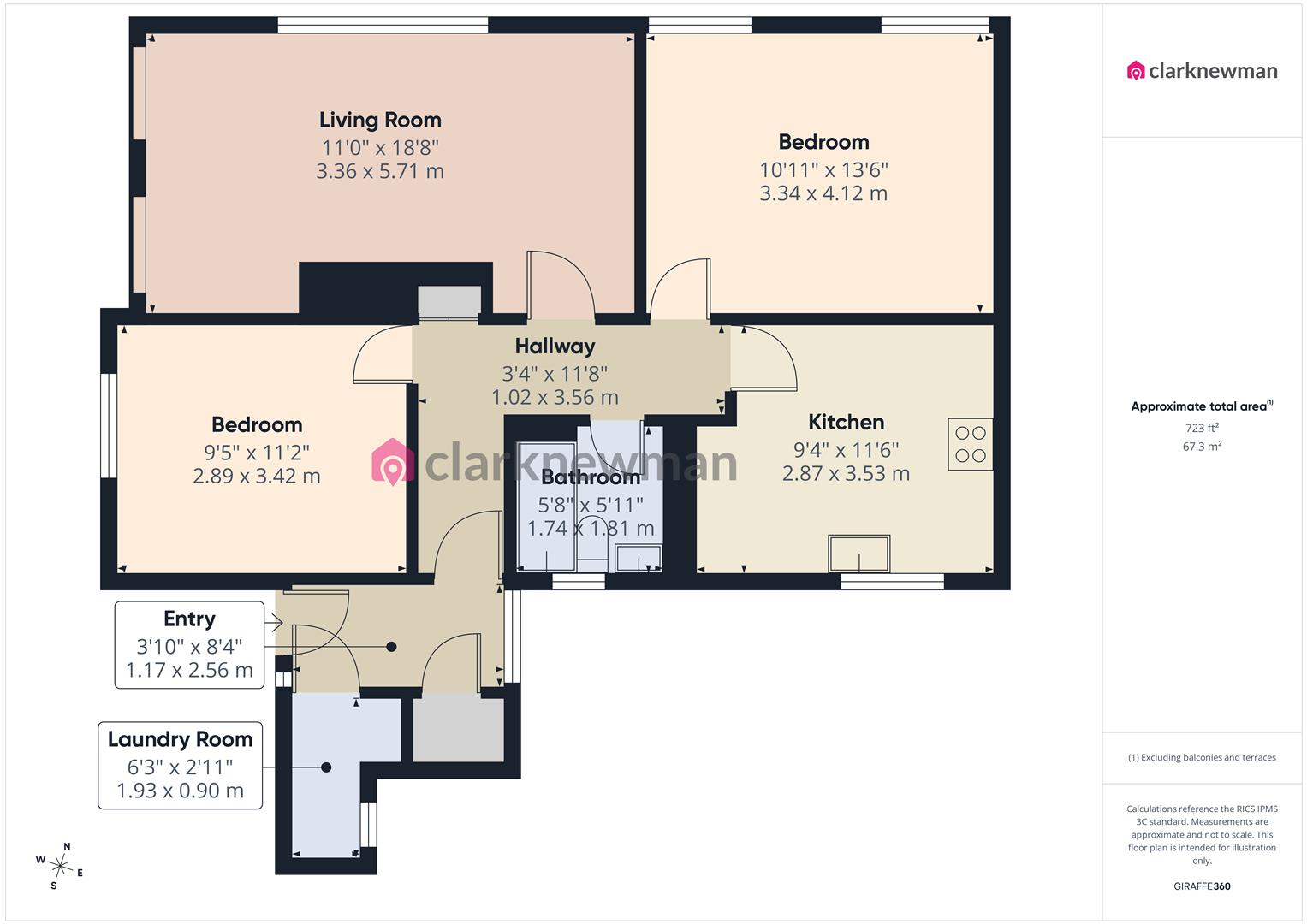 261, Fullers Mead, Harlow floorplan