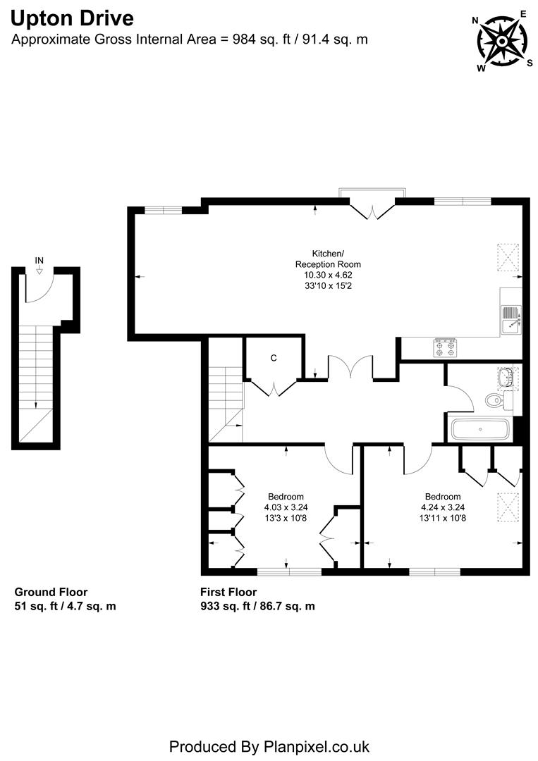 8, Upton Drive, Haywards Heath floorplan