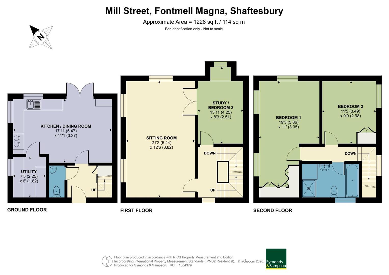 2 The Coach House, Mill Street, Shaftesbury floorplan