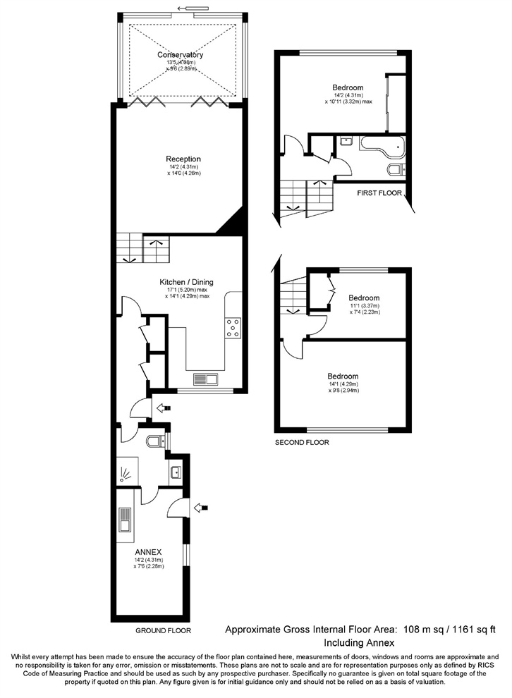 4 Bedrooms Terraced house for sale in Berkeley Court, Weybridge, Surrey KT13