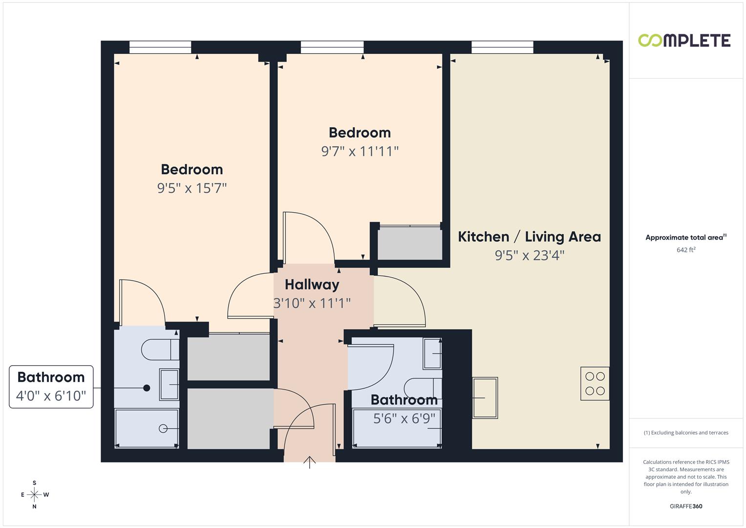 711 Quay Central, 9 Jesse Hartley Way, Liverpool floorplan