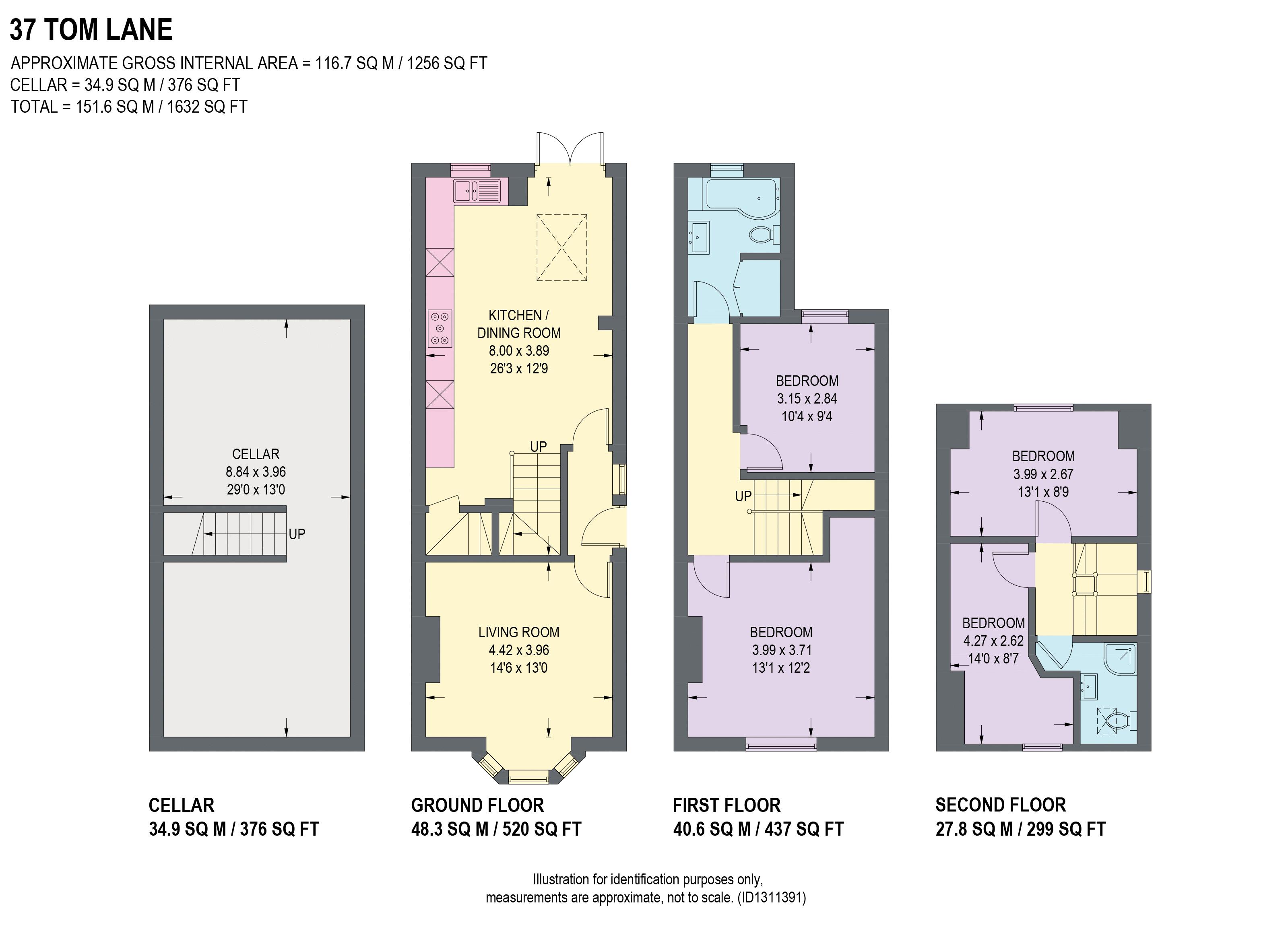 37, Tom Lane, Sheffield floorplan