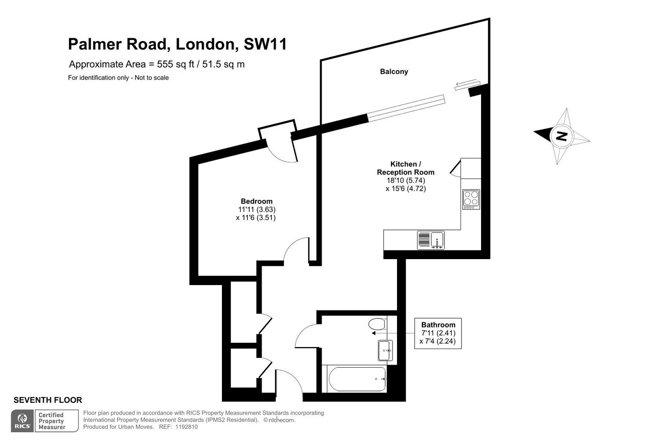 59, Elmbridge House, London floorplan