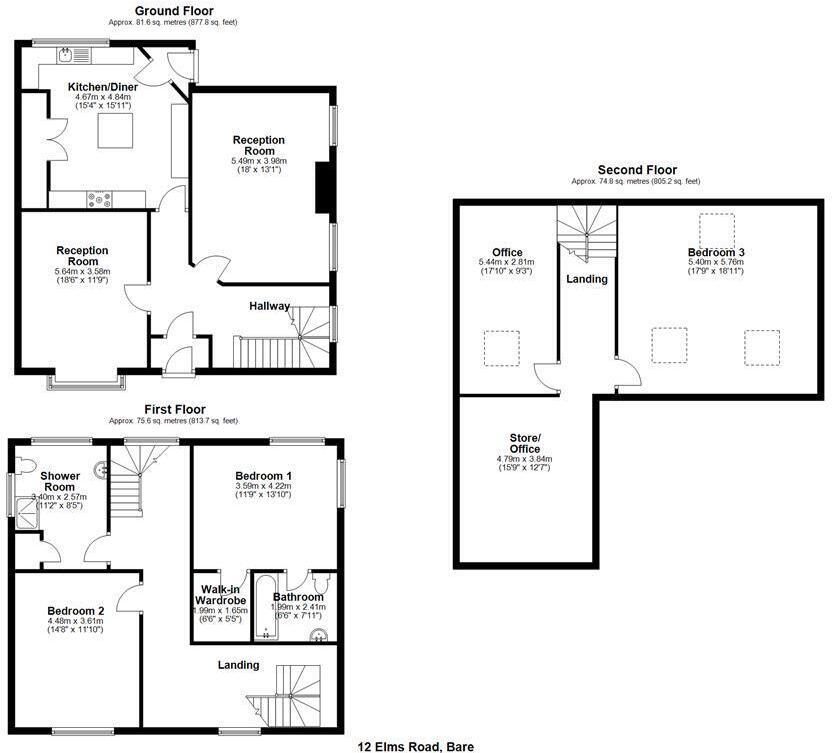 Elms Road, Morecambe floorplan