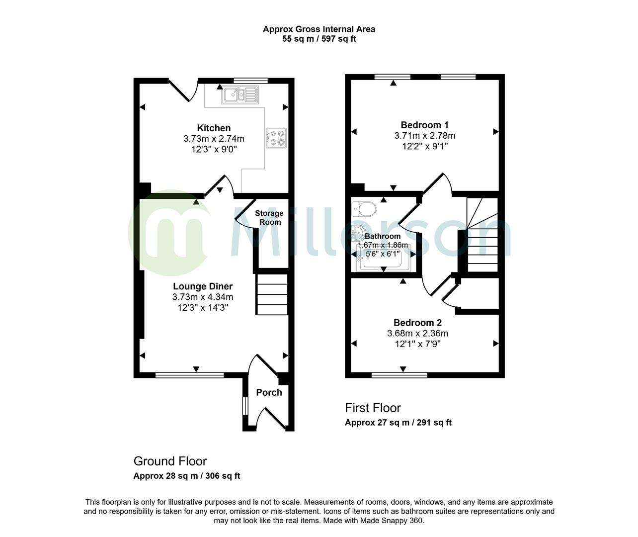 105, Longpark Way, St. Austell floorplan