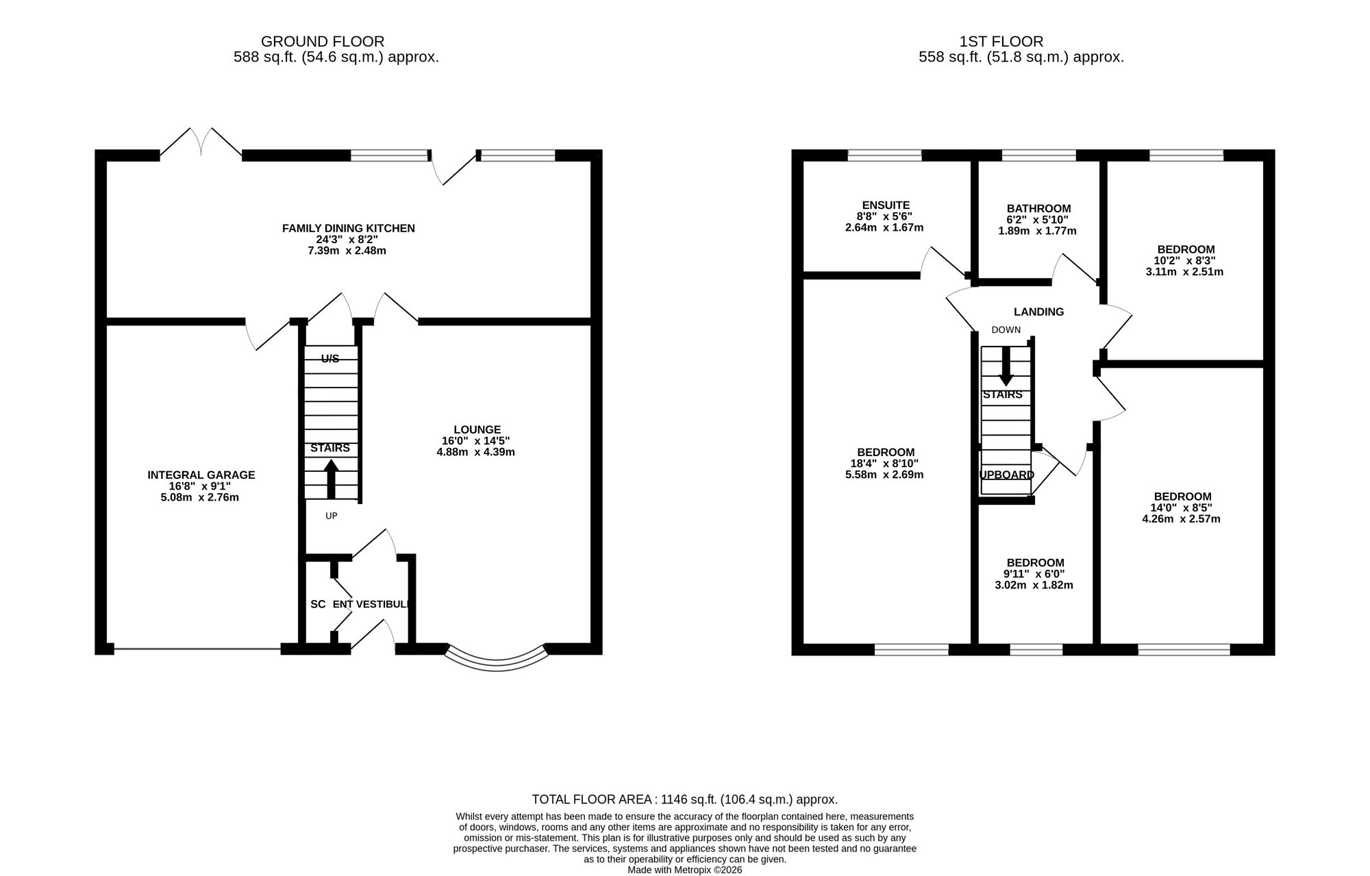 58 Mallard Crescent, Stockport floorplan