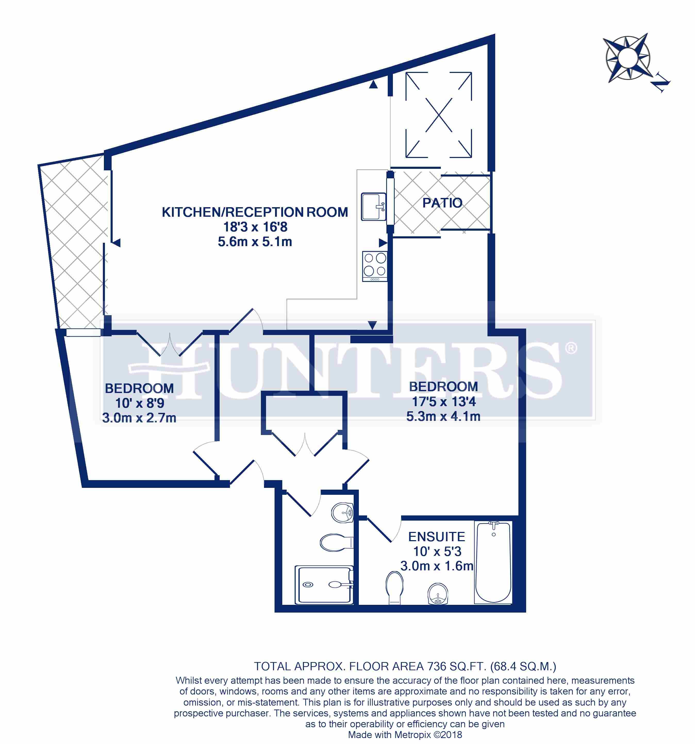 2 Bedrooms Flat to rent in Mill Lane, London NW6