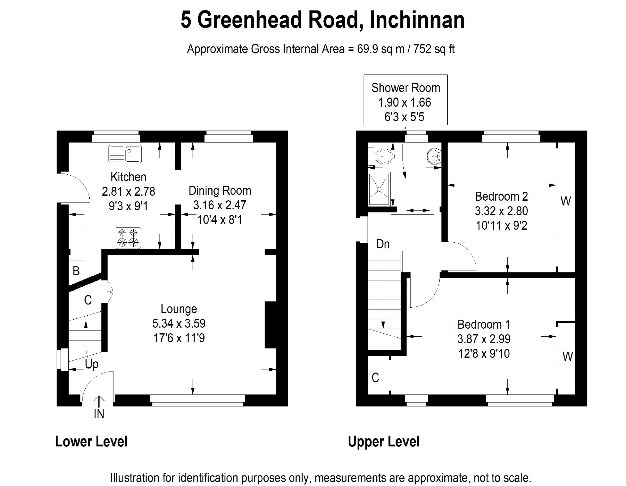 2 Bedrooms Semi-detached house for sale in Greenhead Road, Inchinnan, Renfrew PA4