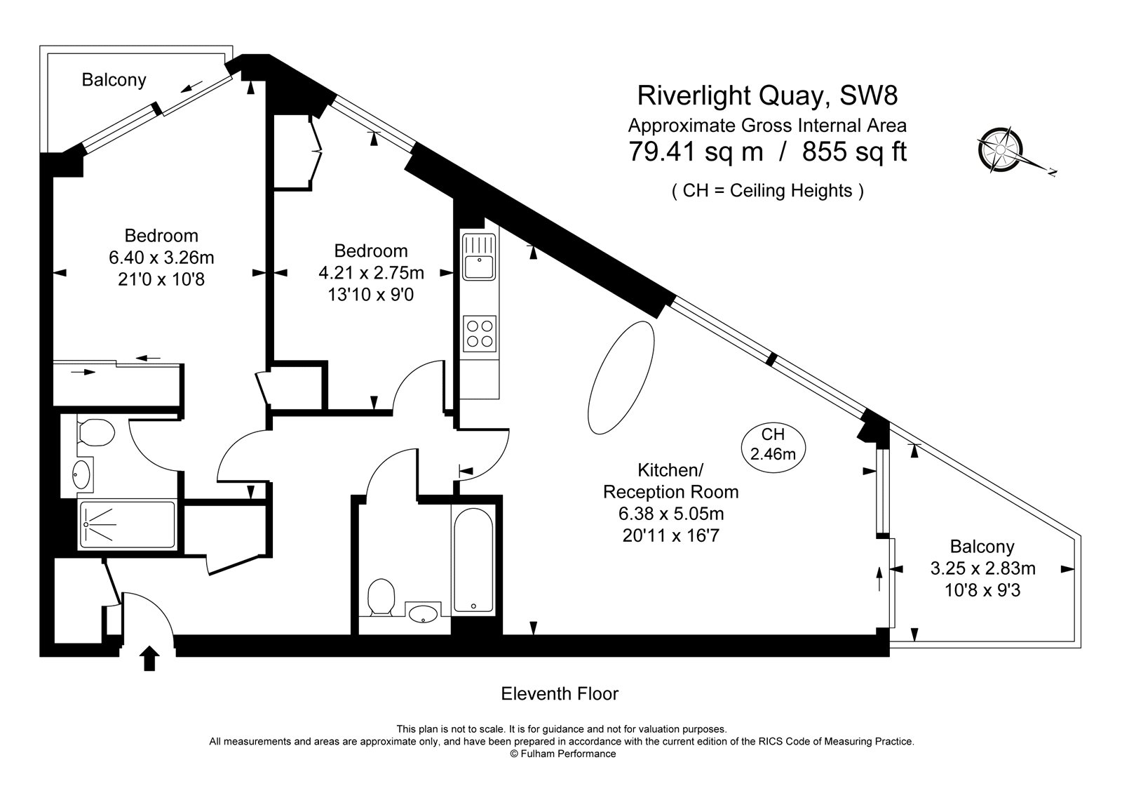 2 Bedrooms Flat to rent in Riverlight Quay, Nine Elms SW11