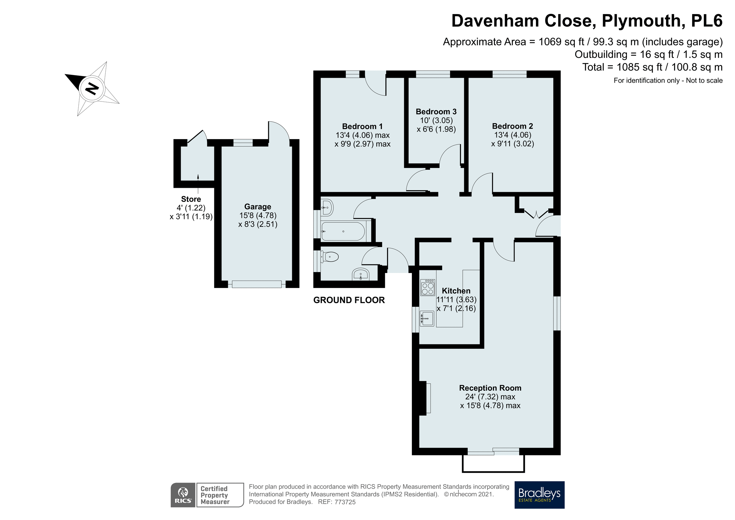Davenham Close, Plymouth PL6, 3 bedroom detached bungalow for sale