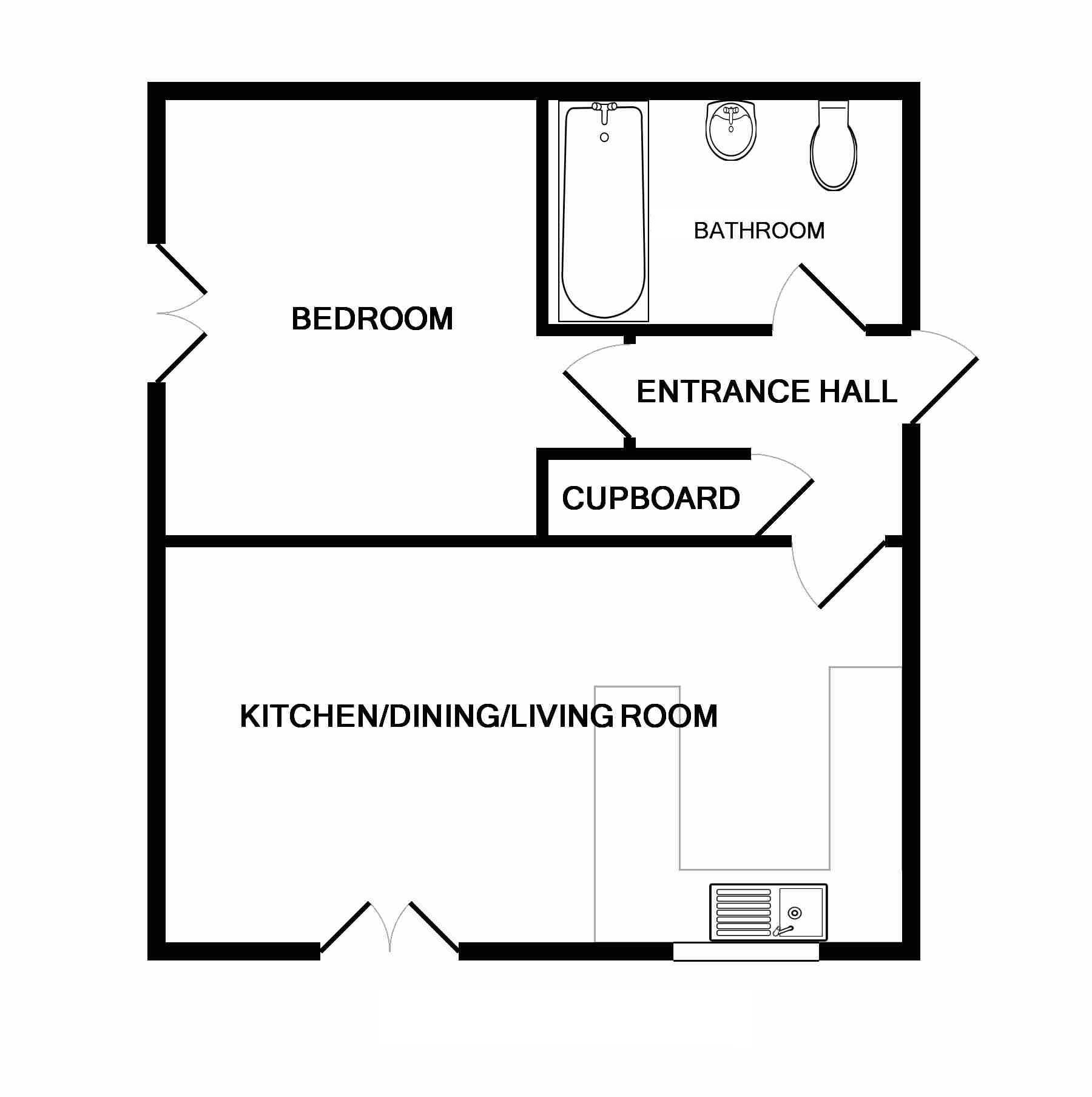 1 Bedrooms Flat to rent in Paper Mill Gardens, Portishead, Bristol BS20