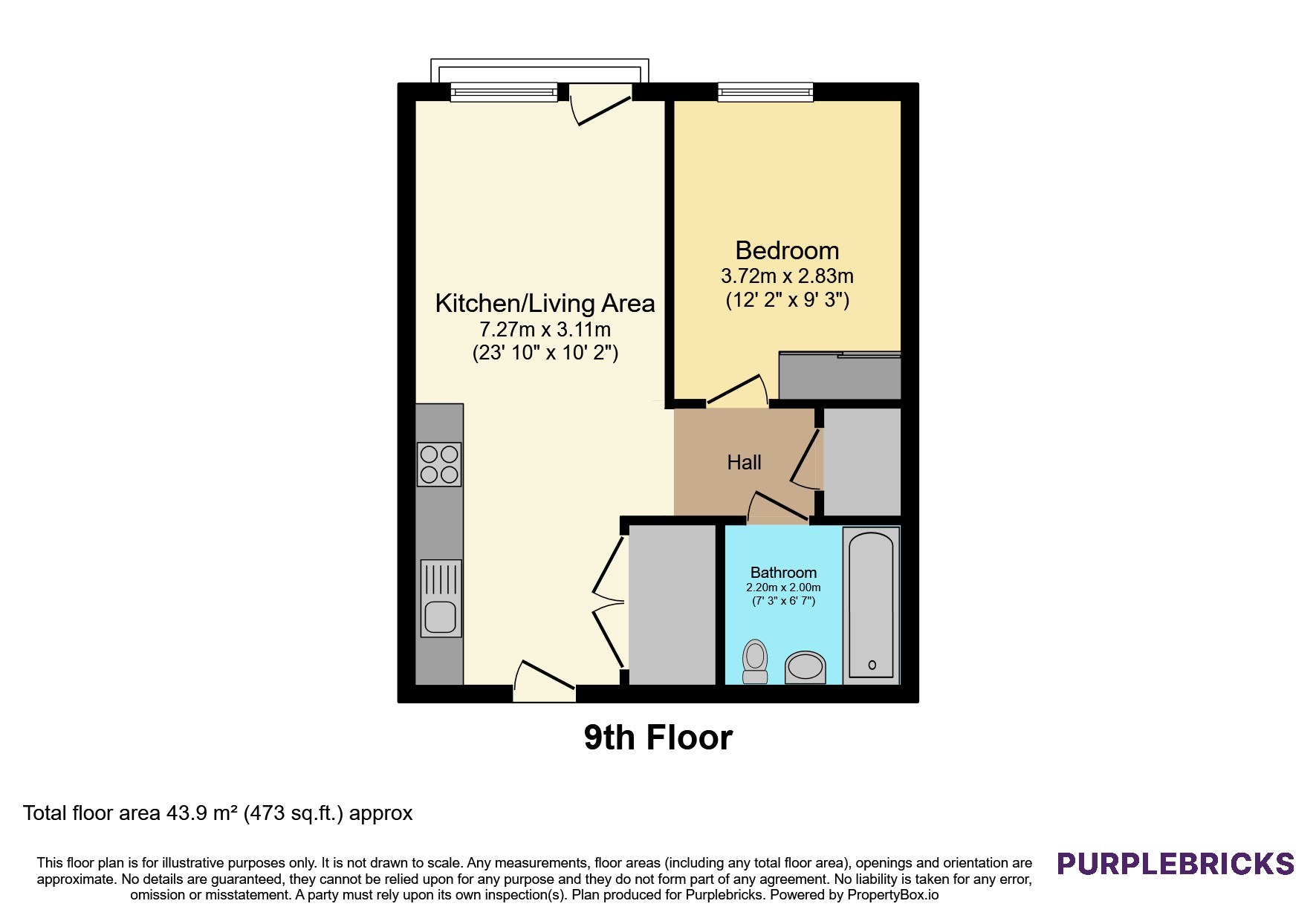 Apartment 901/Novella Apartments, 15 Stanley Street, Salford floorplan