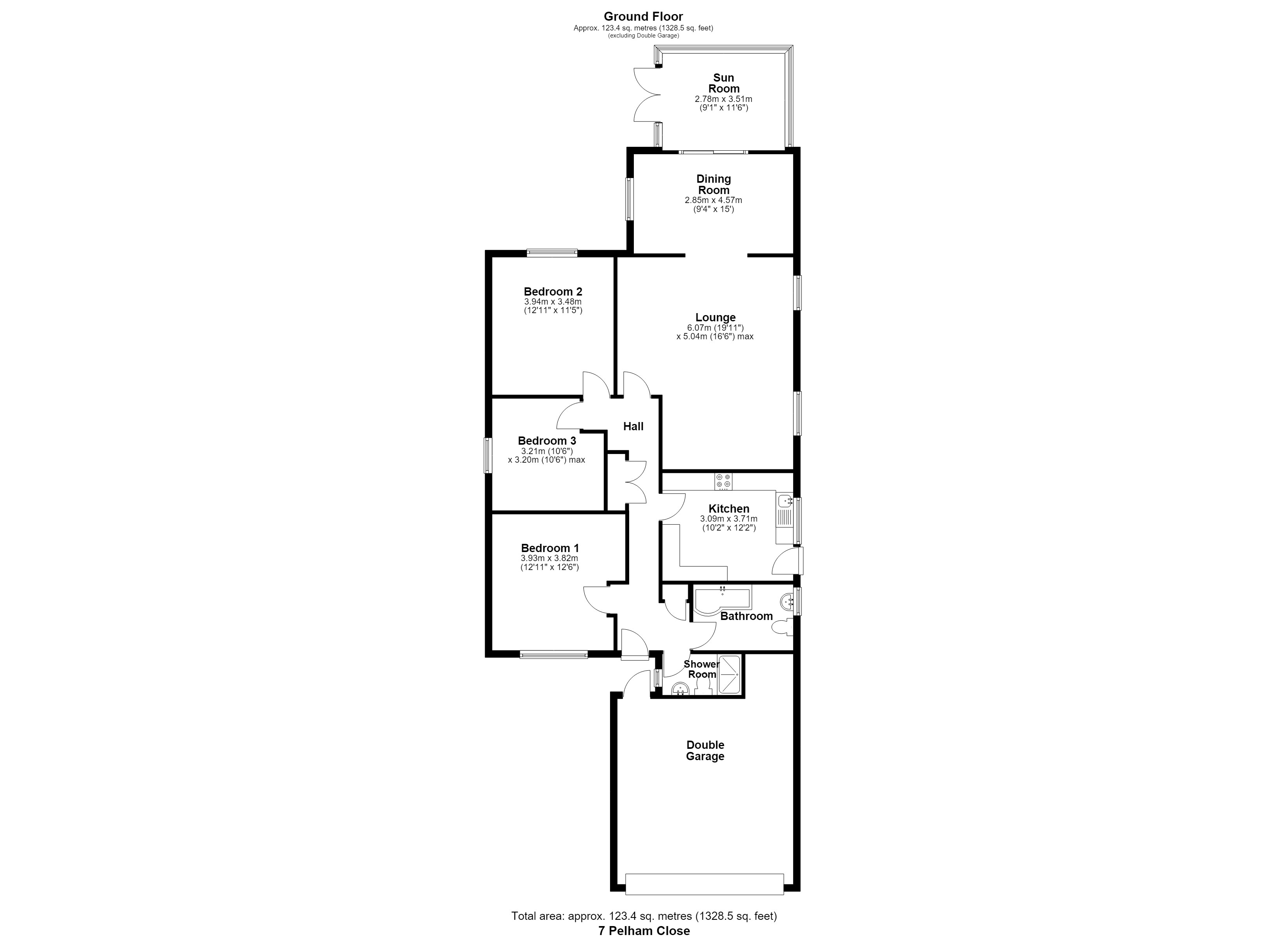7, Pelham Close, Lincoln floorplan