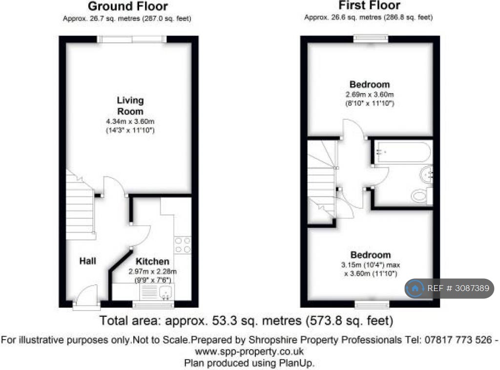 St Georges, Telford floorplan