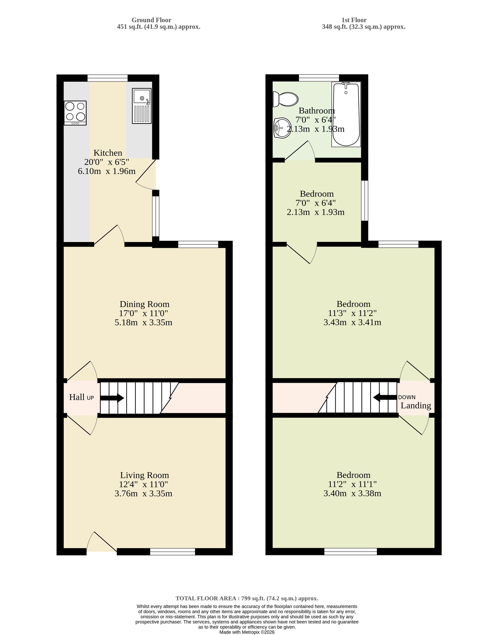 46 Wolseley Road, Great Yarmouth floorplan