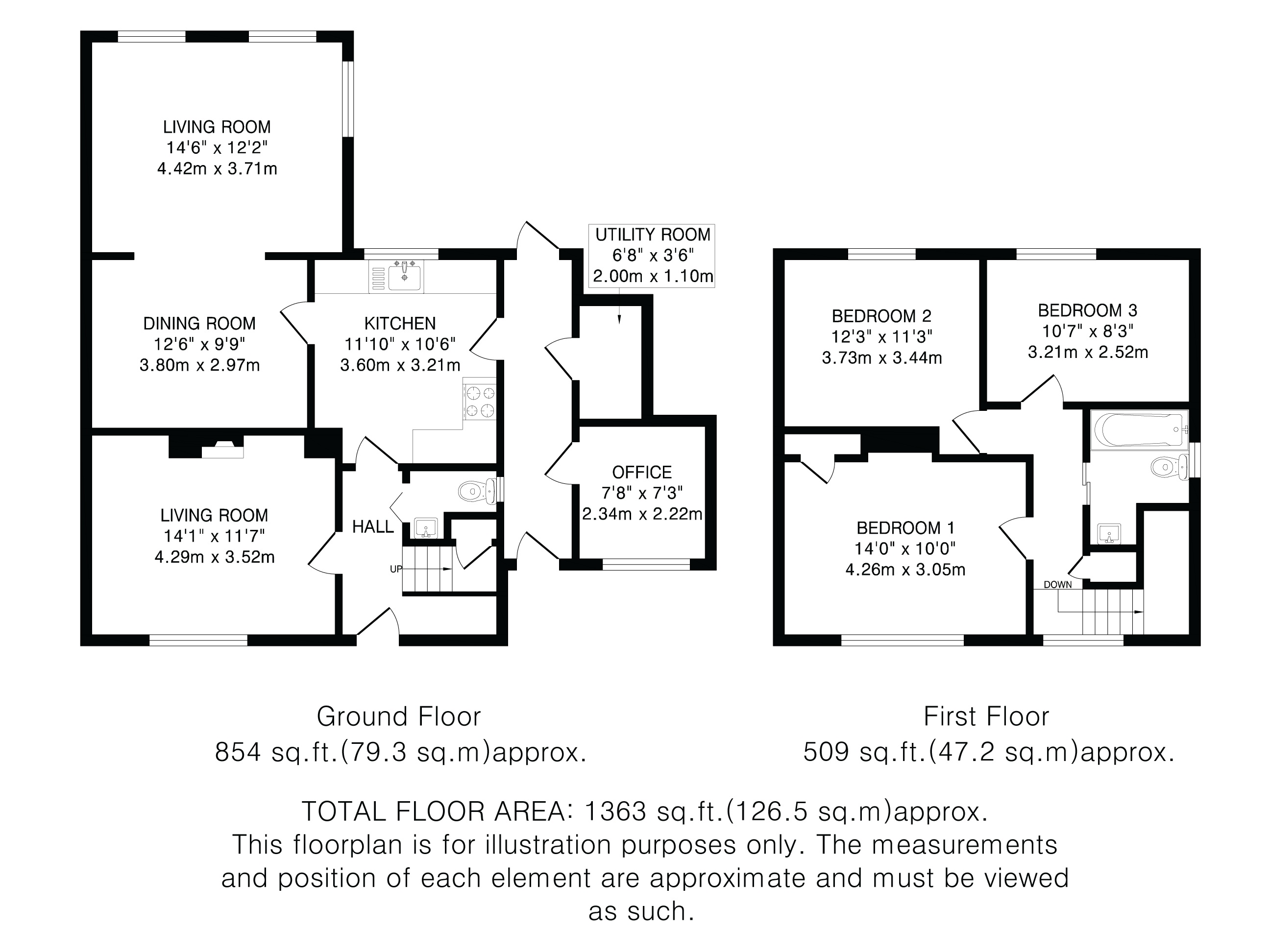 82, Lemsford Lane, Hertfordshire floorplan