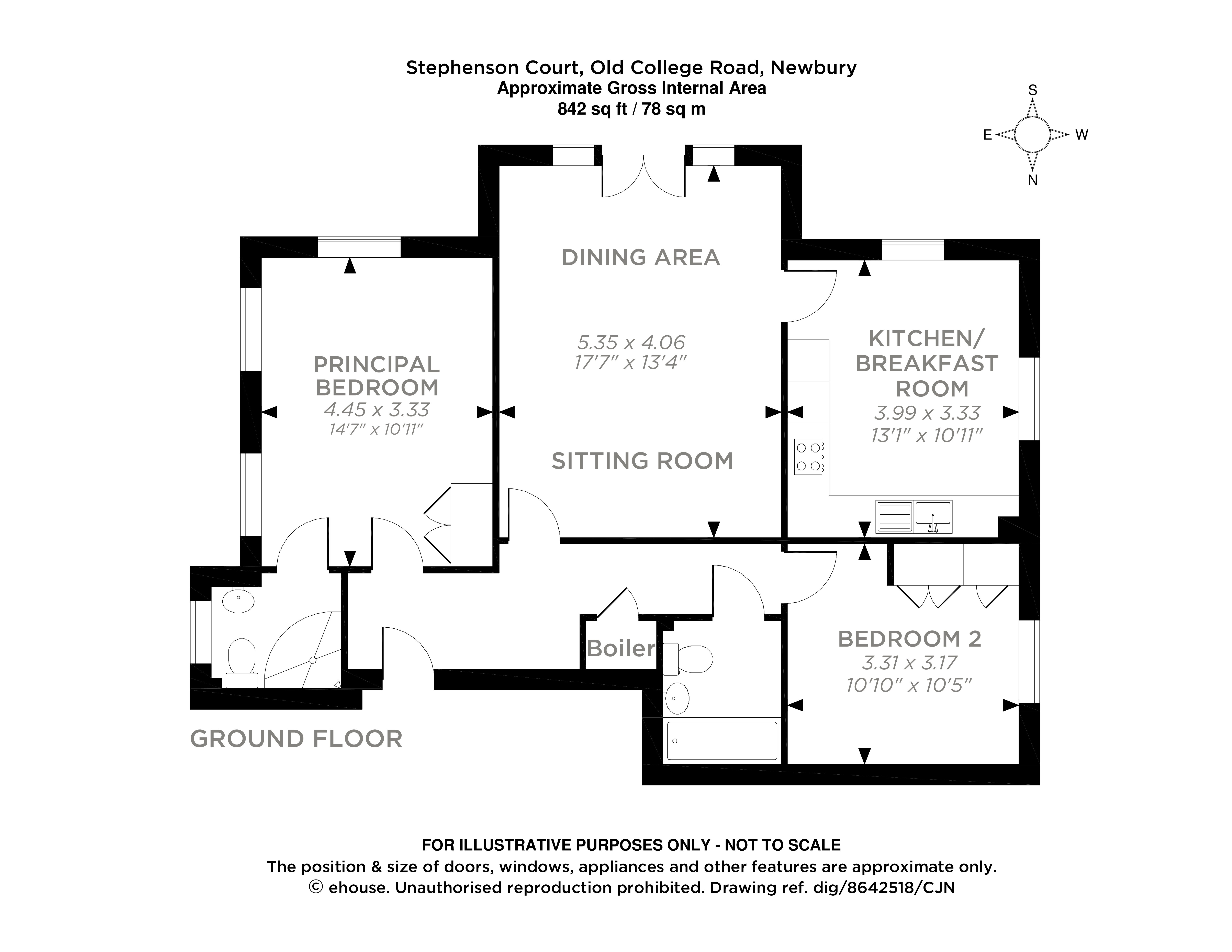 15 Stephenson Court,, Old College Road, Berkshire floorplan