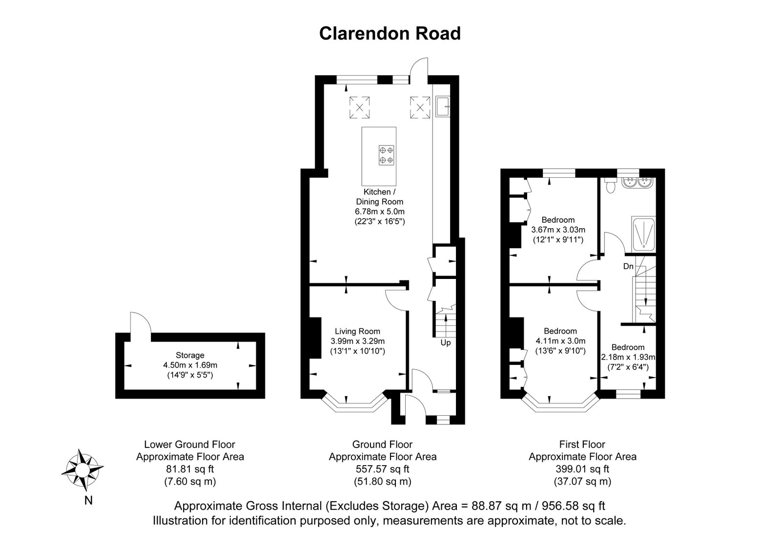 46, Clarendon Road, Worthing floorplan