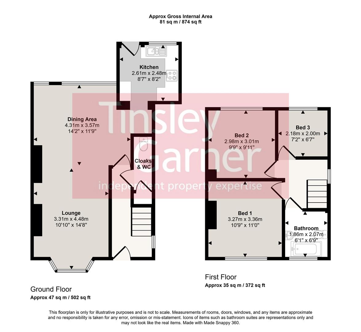 12, Longfield Avenue, Stone floorplan