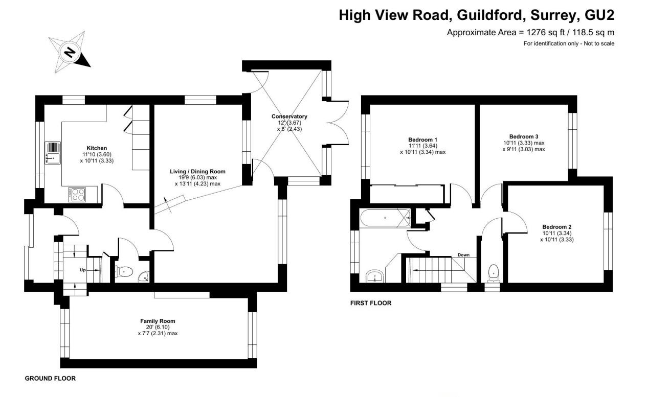 75, High View Road, Guildford floorplan