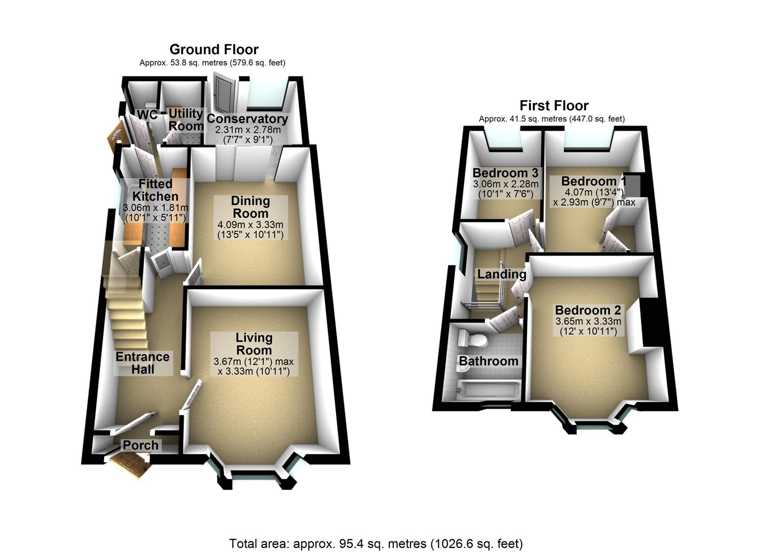 24, Westfield Street, Hereford floorplan