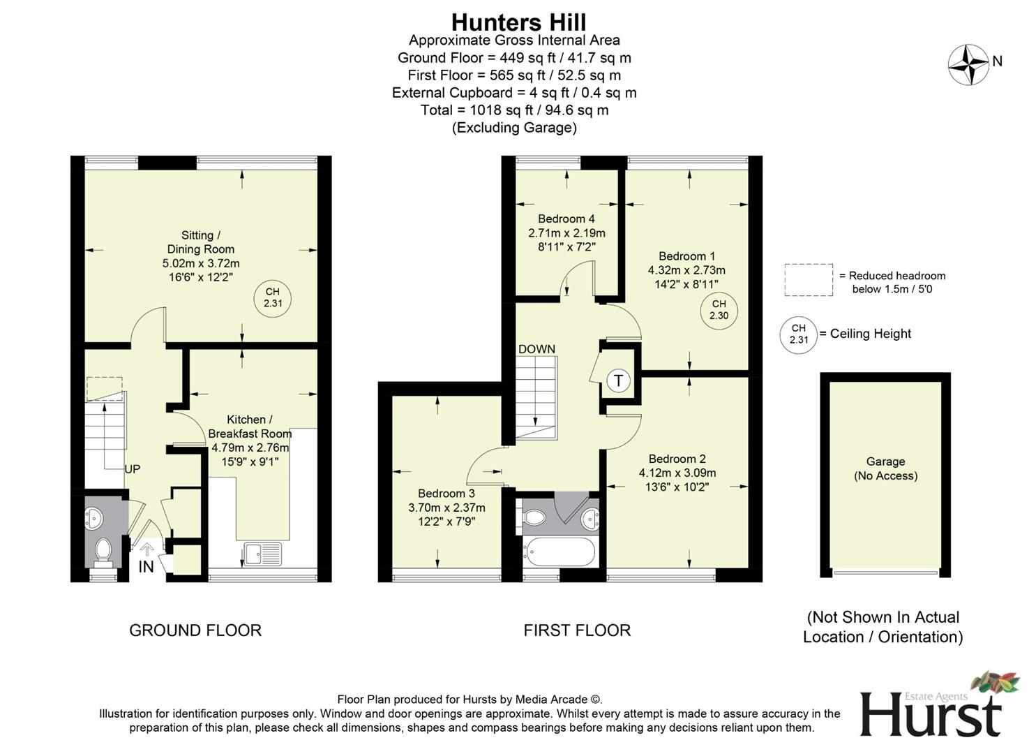 17, Hunters Hill, High Wycombe floorplan