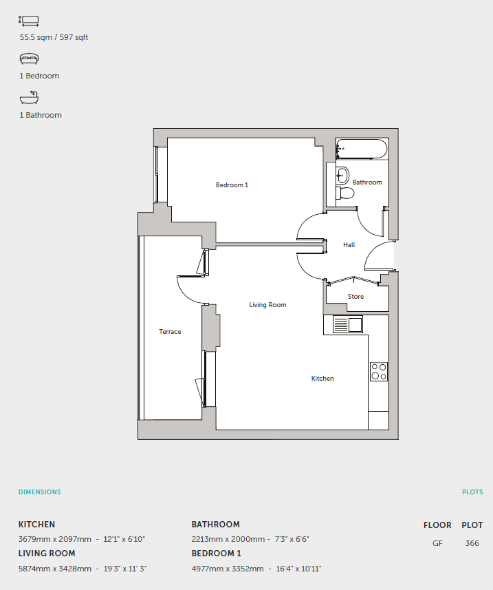 Plot 366, Gravesend floorplan