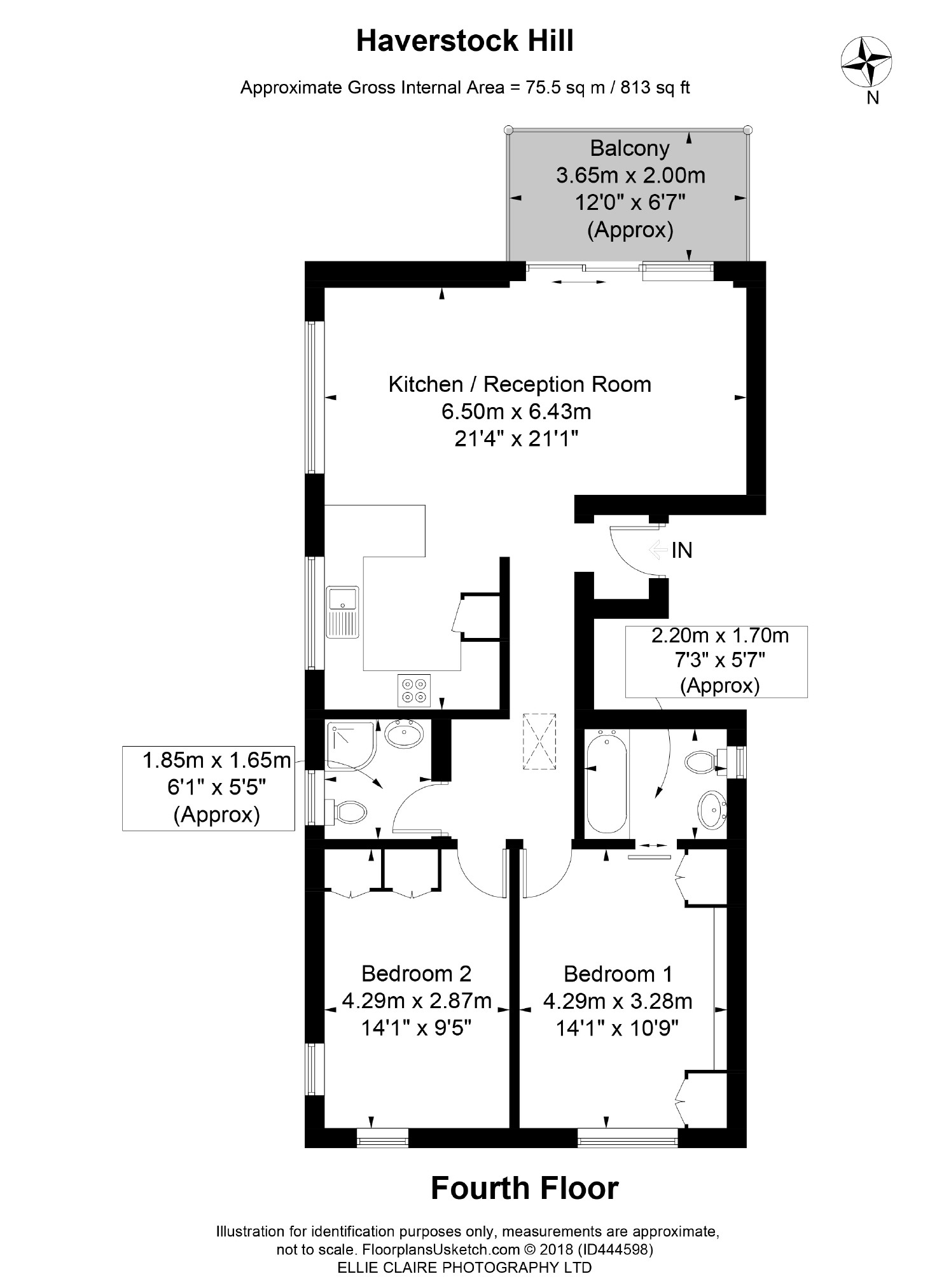 2 Bedrooms Flat to rent in Haverstock Hill, Belsize Park, London NW3