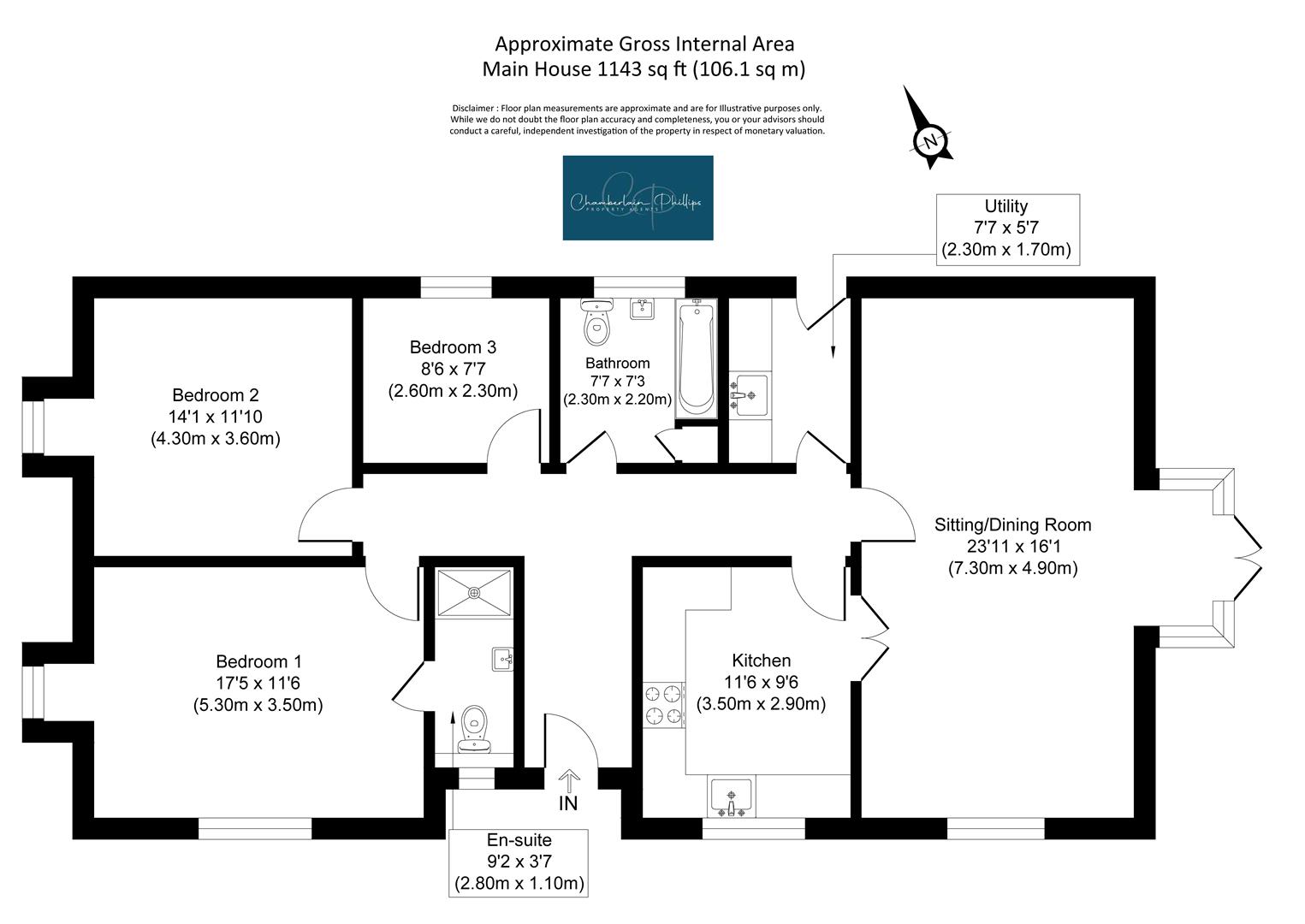 Roselea, Whitesfield, East Bergholt floorplan