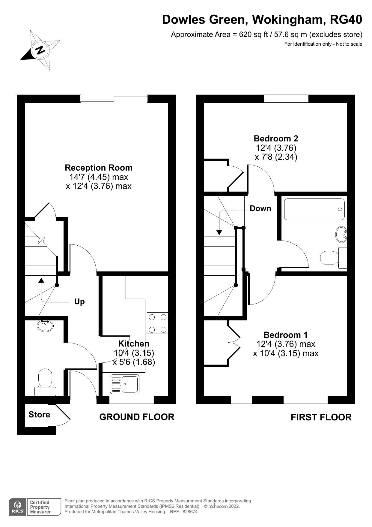 Dowles Green, Wokingham, Berkshire RG40, 2 bedroom terraced house for