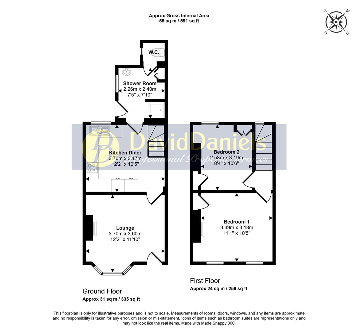 70, Vernon Road, London floorplan