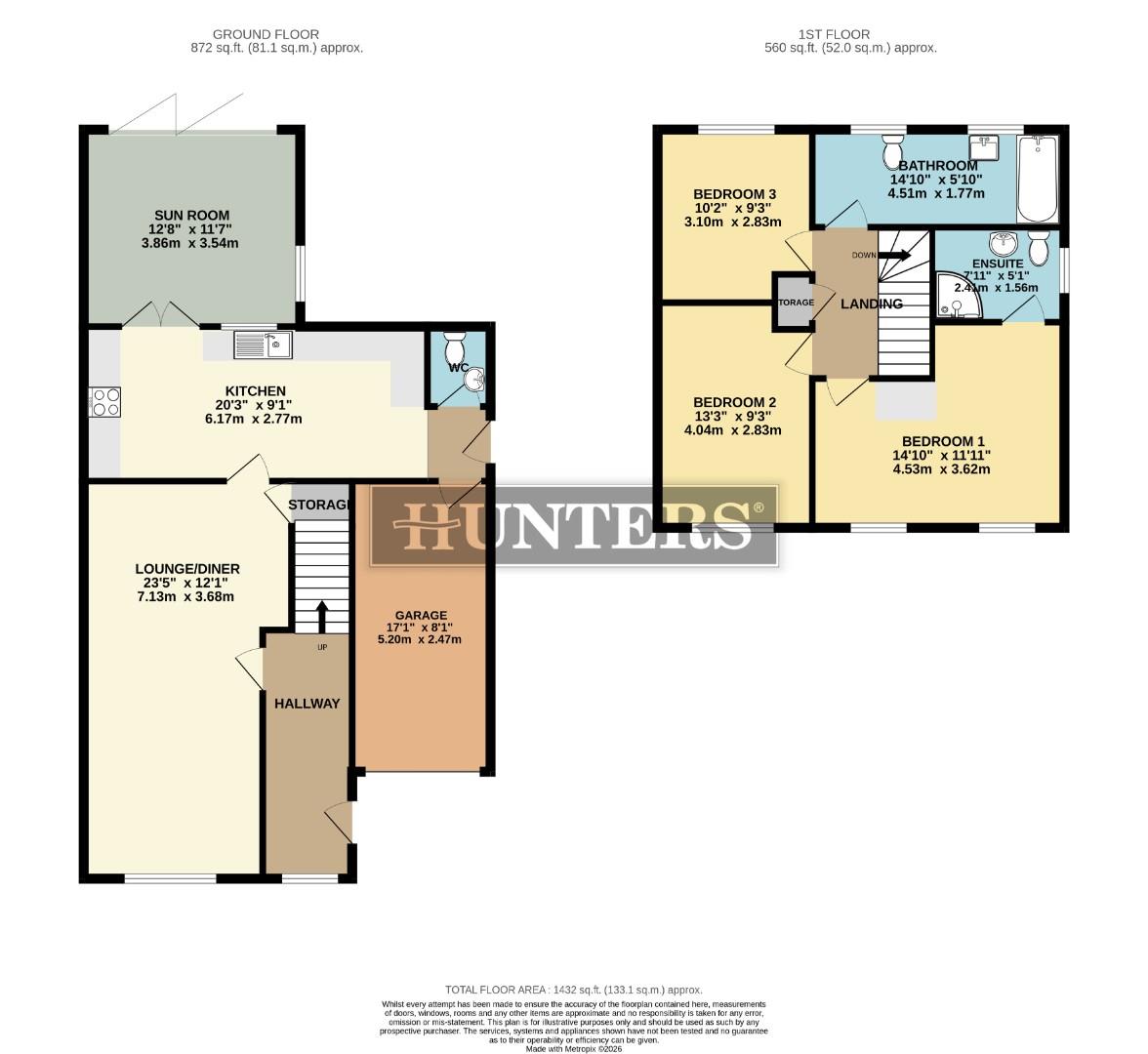 Balliol Drive, Scunthorpe floorplan
