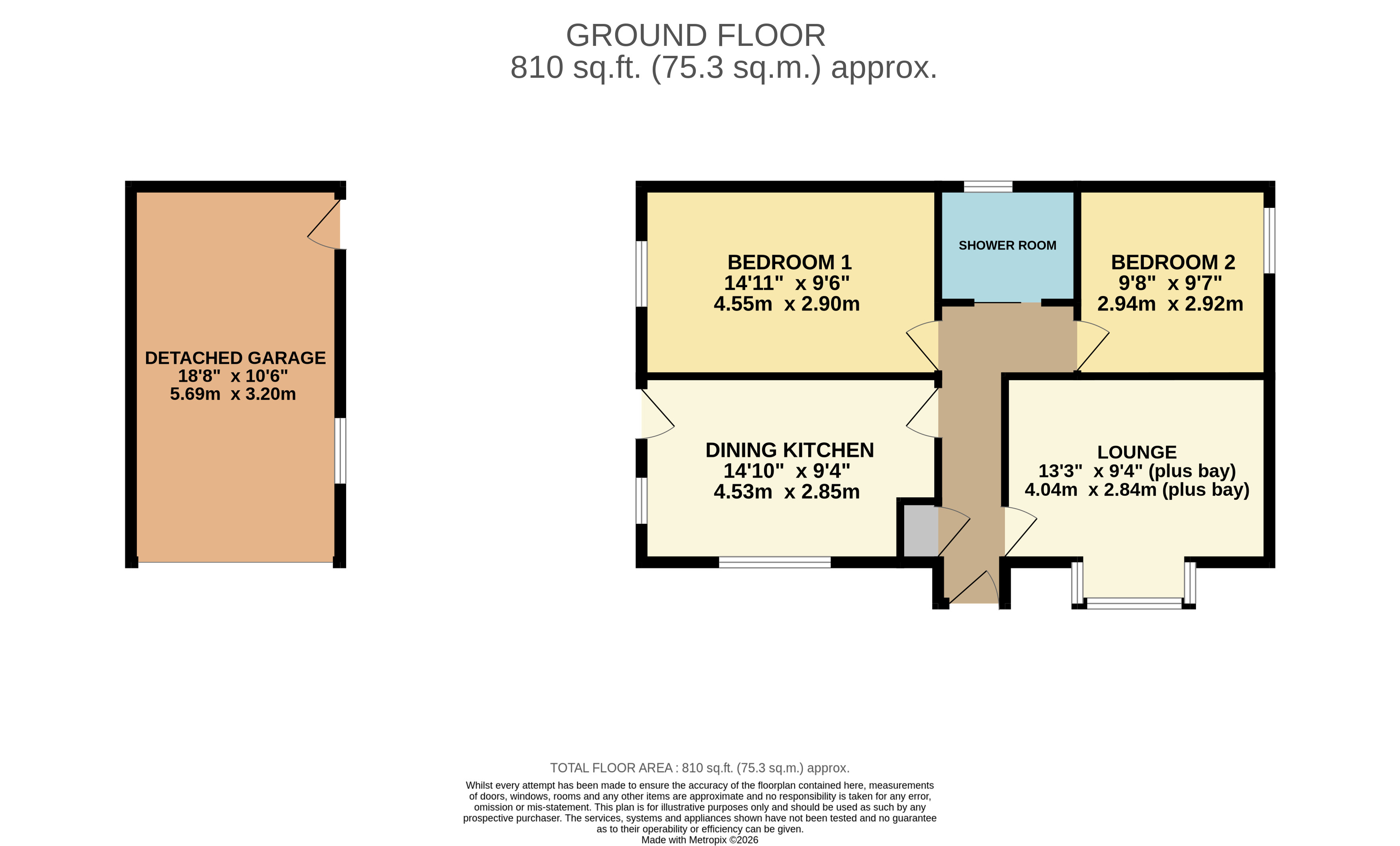 45, Derry Hill, Menston floorplan