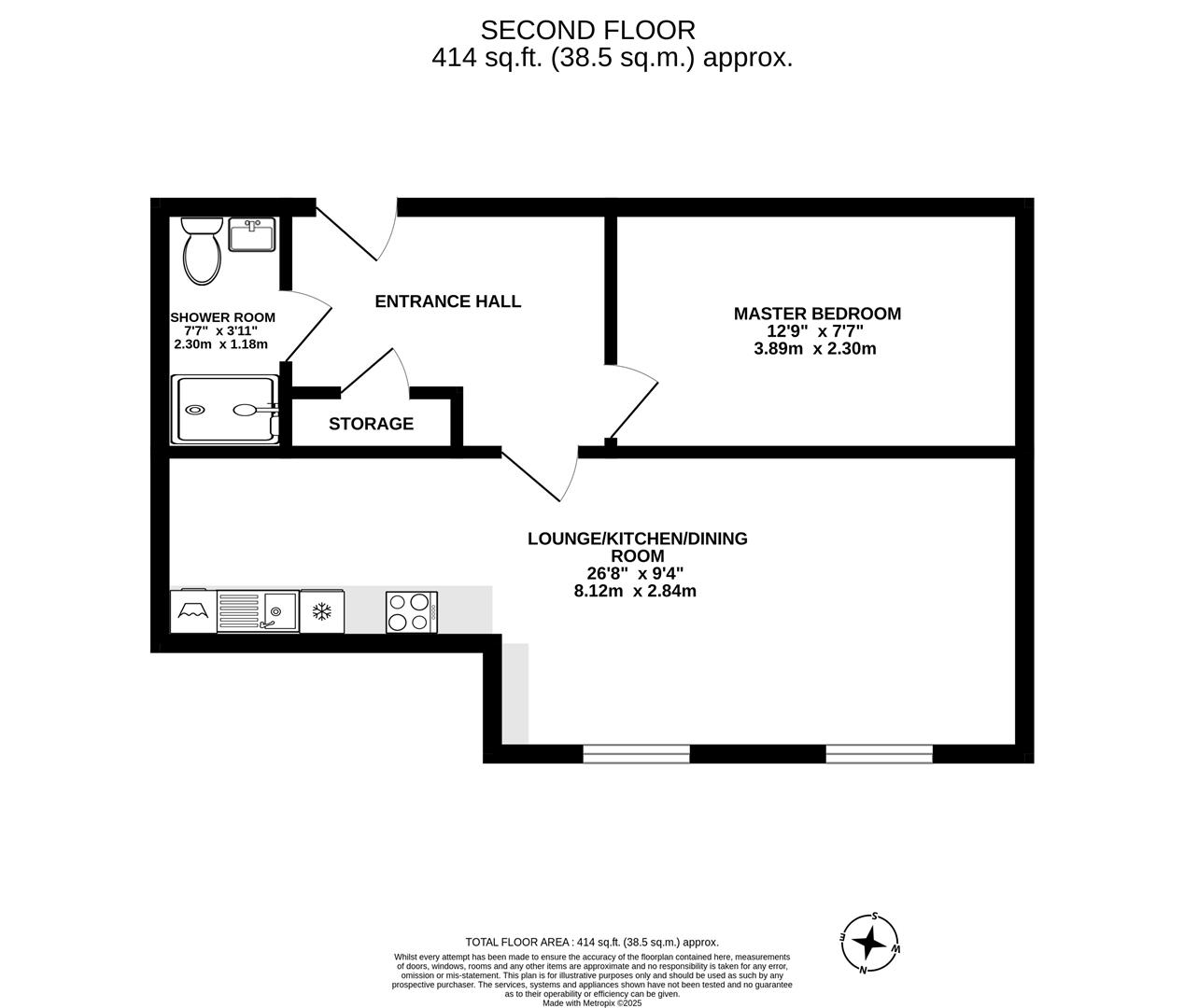 Flat 24, Sumner House, 29 St. Thomas's Road, Chorley floorplan