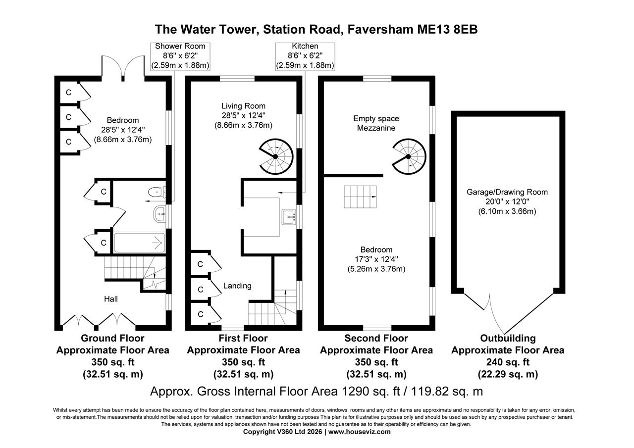 The Water Tower, Faversham floorplan