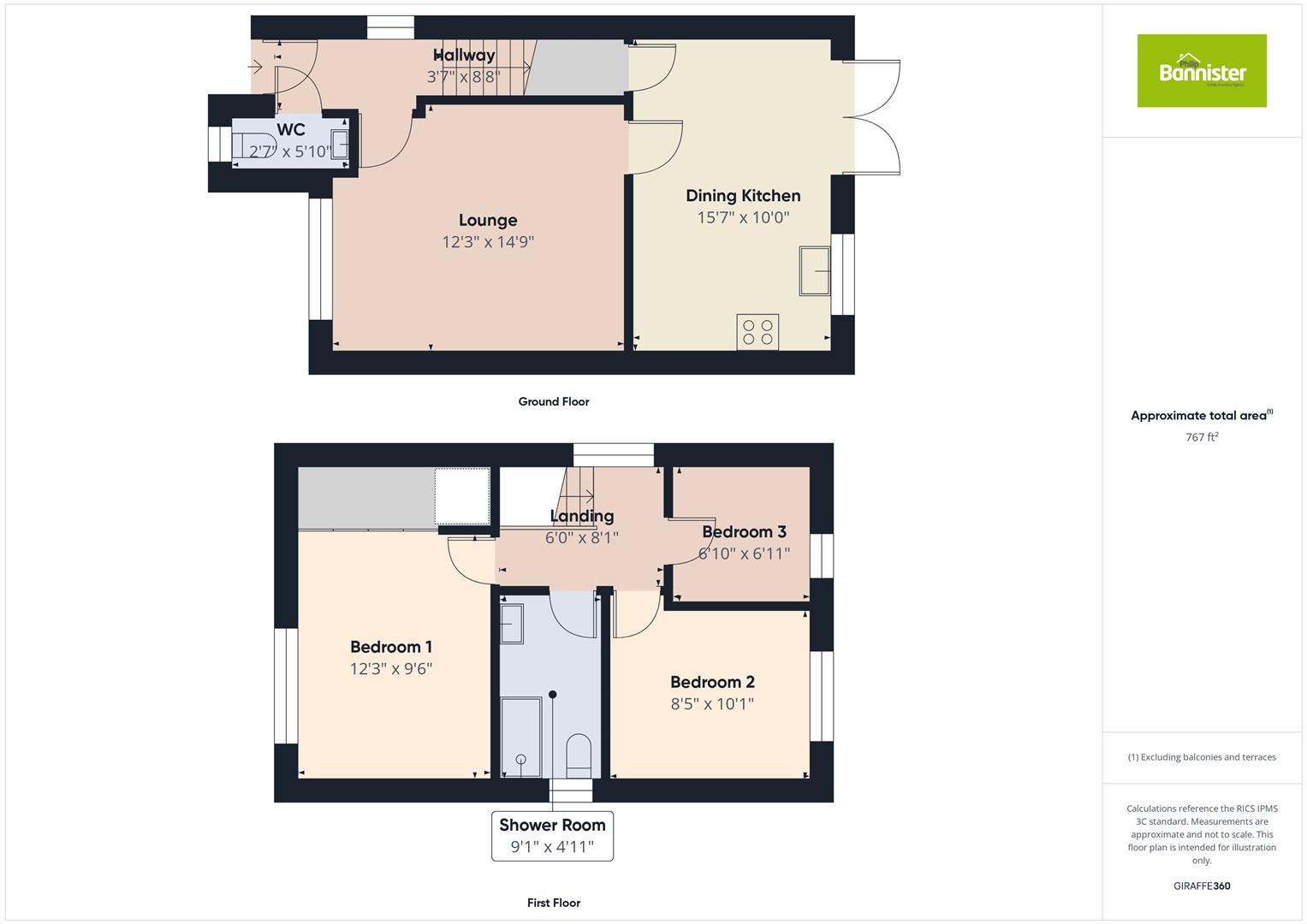3, Briar Close, Newport floorplan