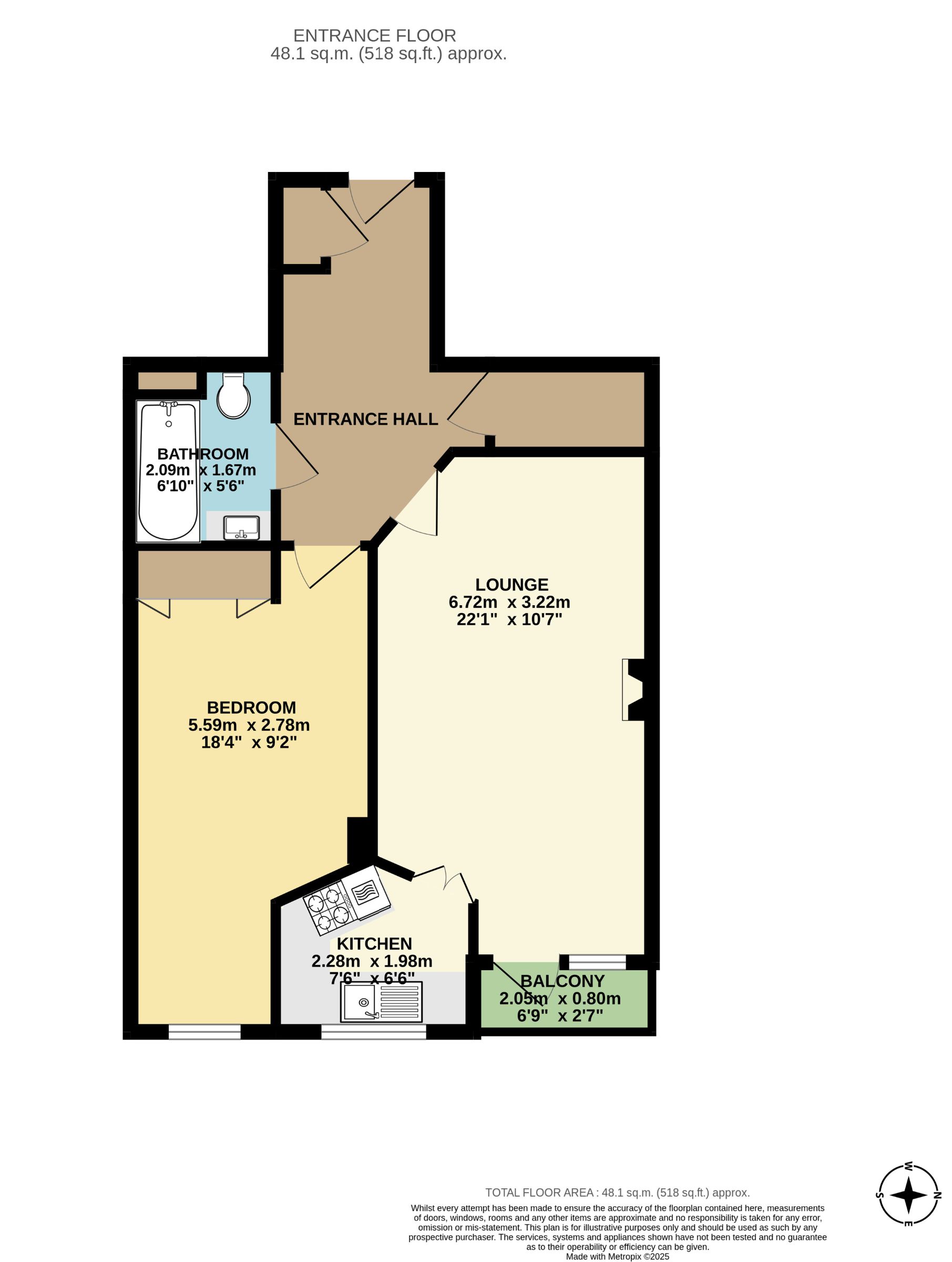 42, Cypress Court, Paignton floorplan