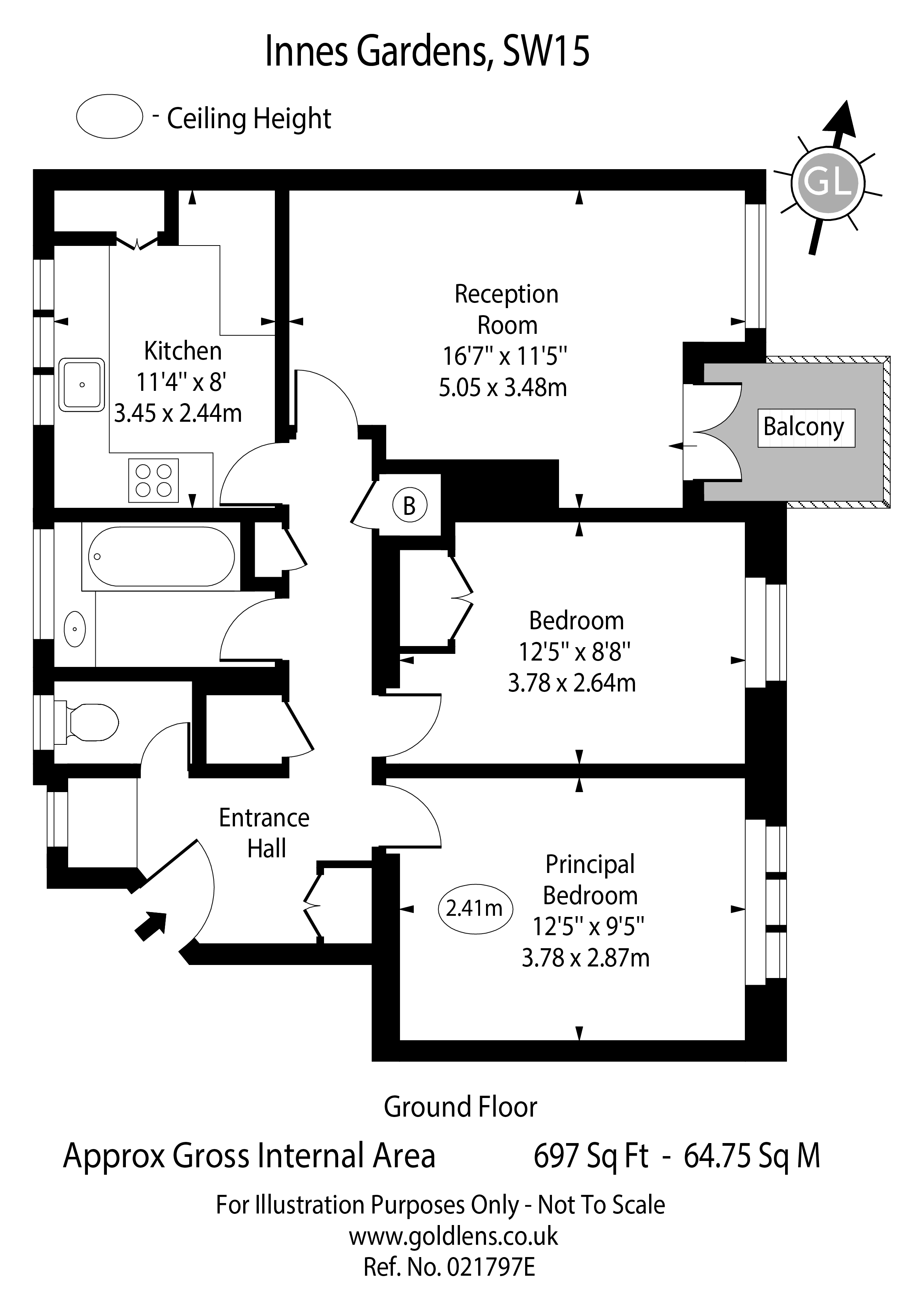 Innes Gardens, Putney Heath SW15, 2 bedroom property for sale ...