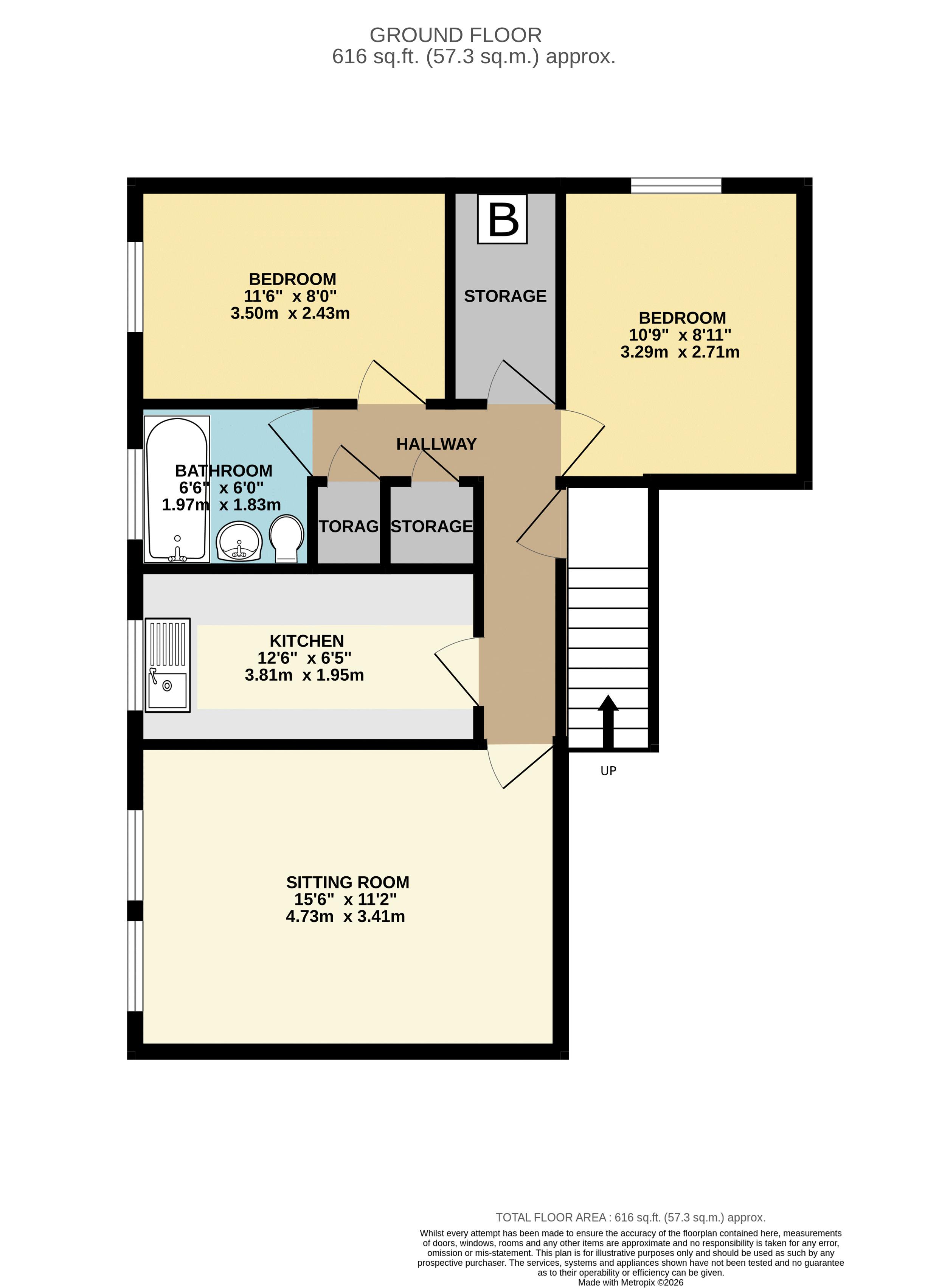 16, Sherborne Close, Hereford floorplan