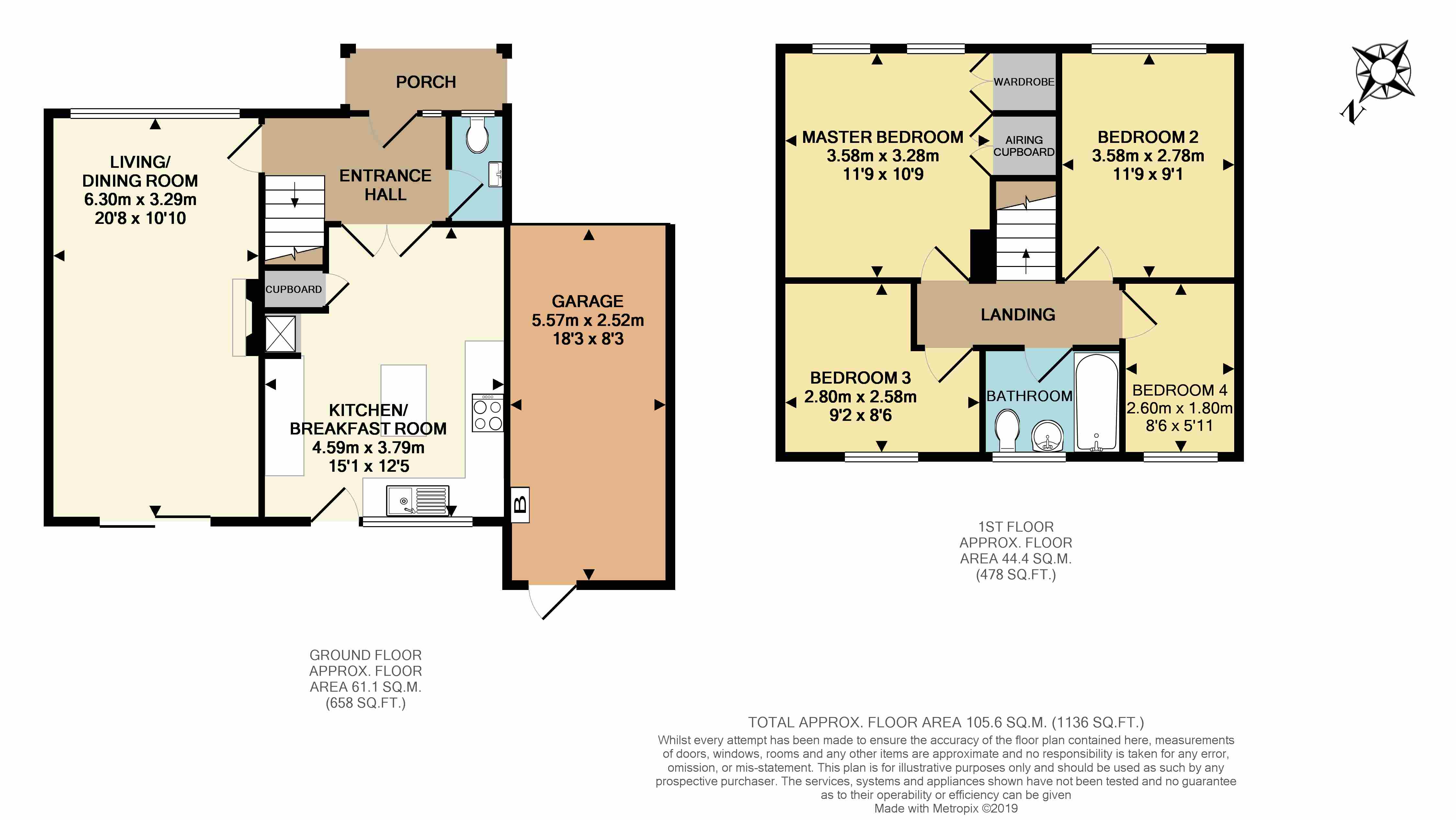 4 Bedrooms Detached house for sale in Bashford Way, Worth, Crawley, West Sussex RH10